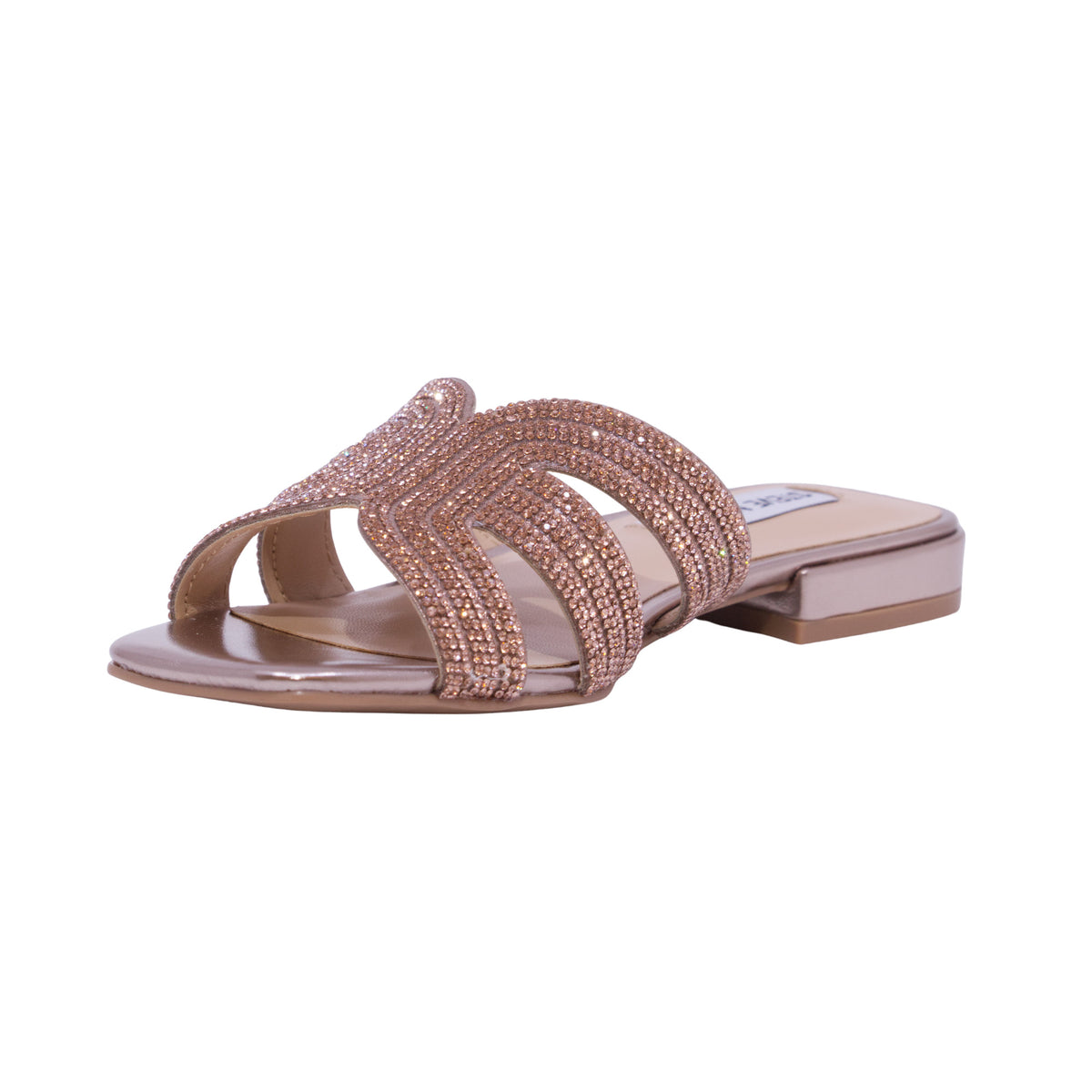 Steve Madden Sequel sandalo donna color rose gold con strass 