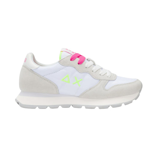SUN68 Ally Solid Z36201-0162 sneaker donna in camoscio e nylon bianco fucsia fluo 