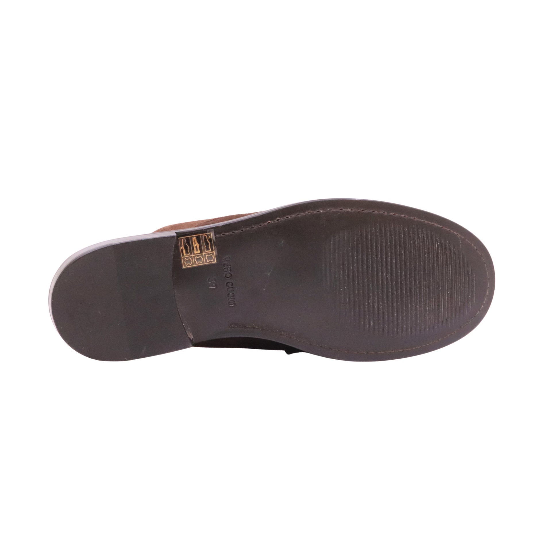 Triver Flight 842-06 Softy Ebano sabot donna in camoscio marrone con suola in cuoio 