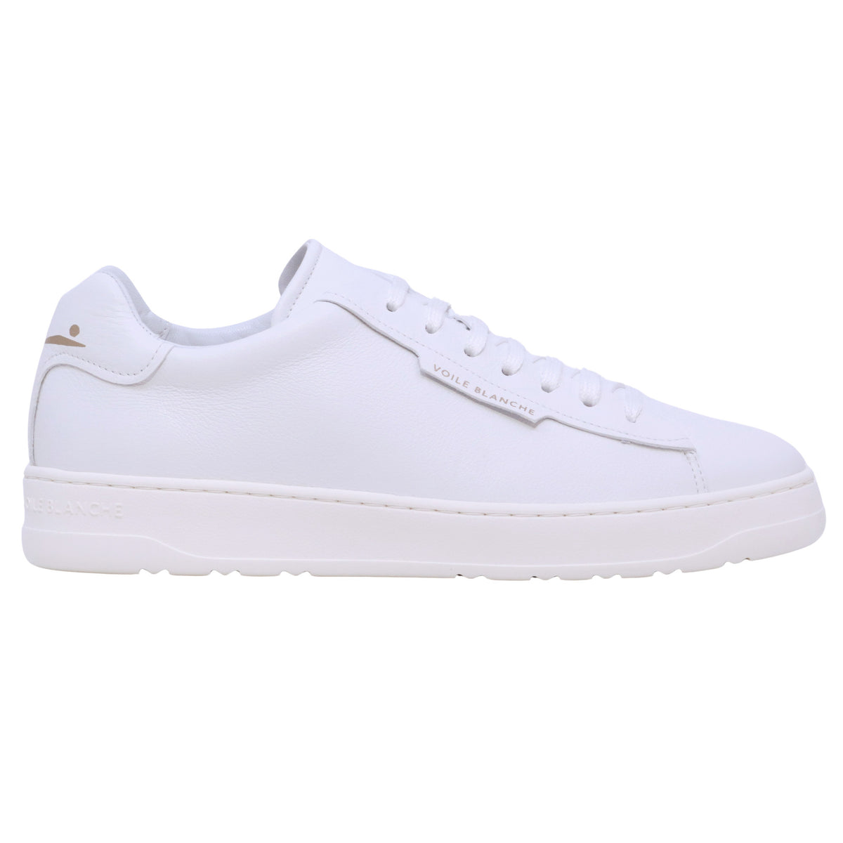Voile Blanche Layton Clean sneaker uomo in pelle bianca 