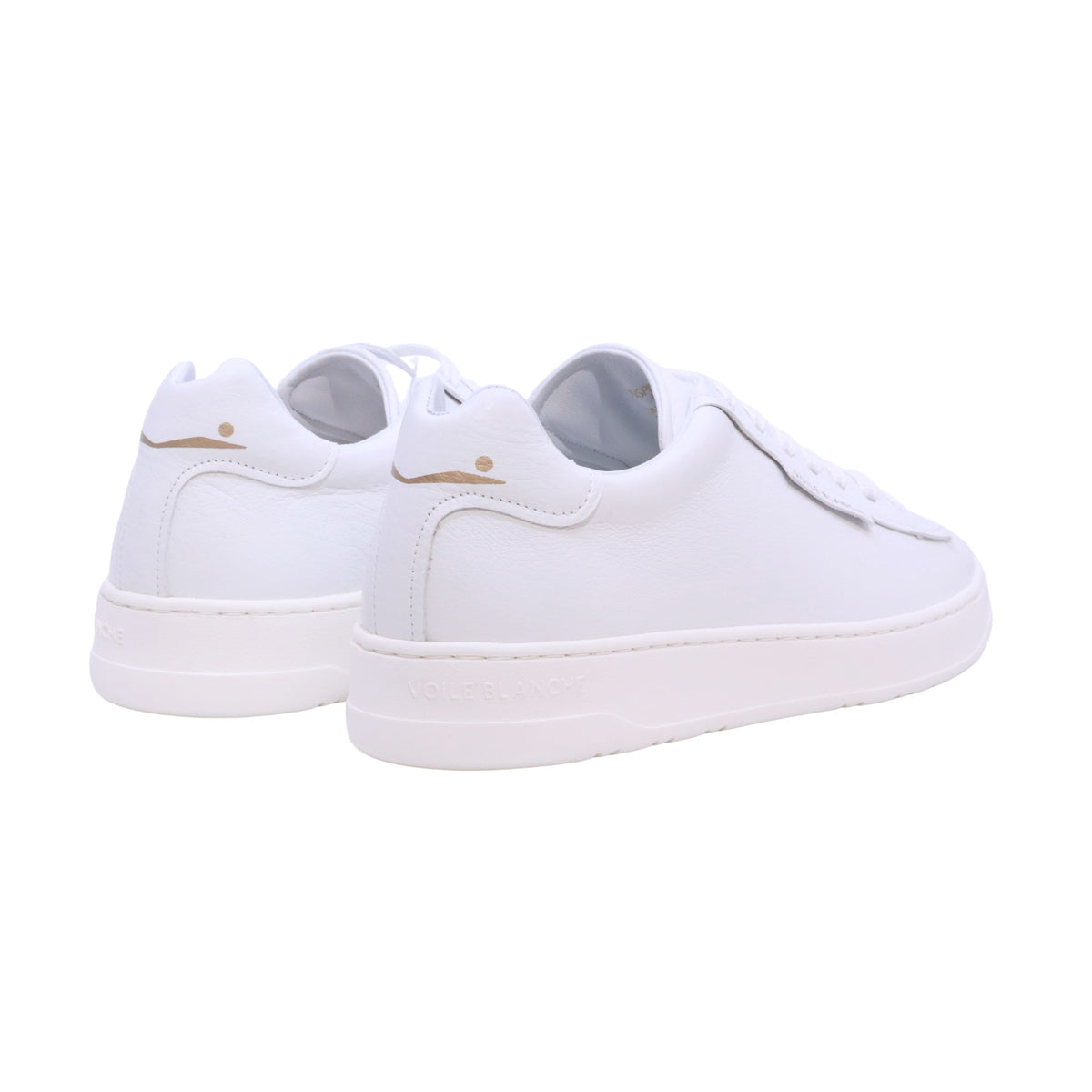 Voile Blanche Layton Clean sneaker uomo in pelle bianca 