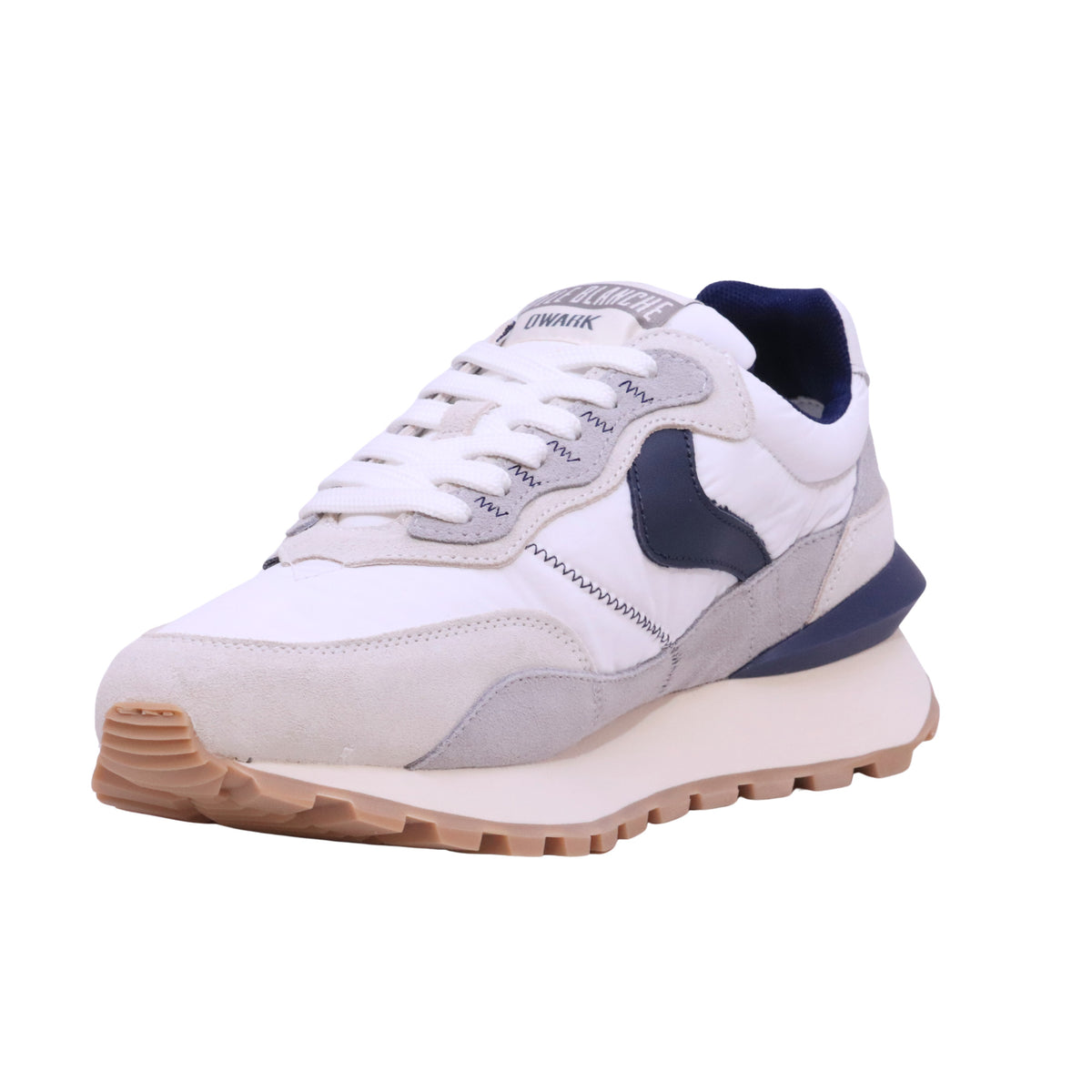 Voile Blanche Qwark Hype Man sneaker uomo in camoscio e tessuto tecnico grigio blu 