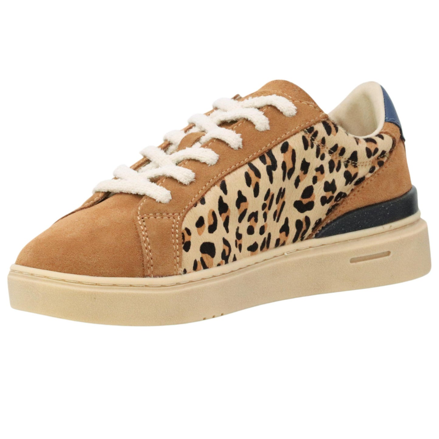 Extr4 Club Tennis sneaker donna in camoscio marrone e leopardo 