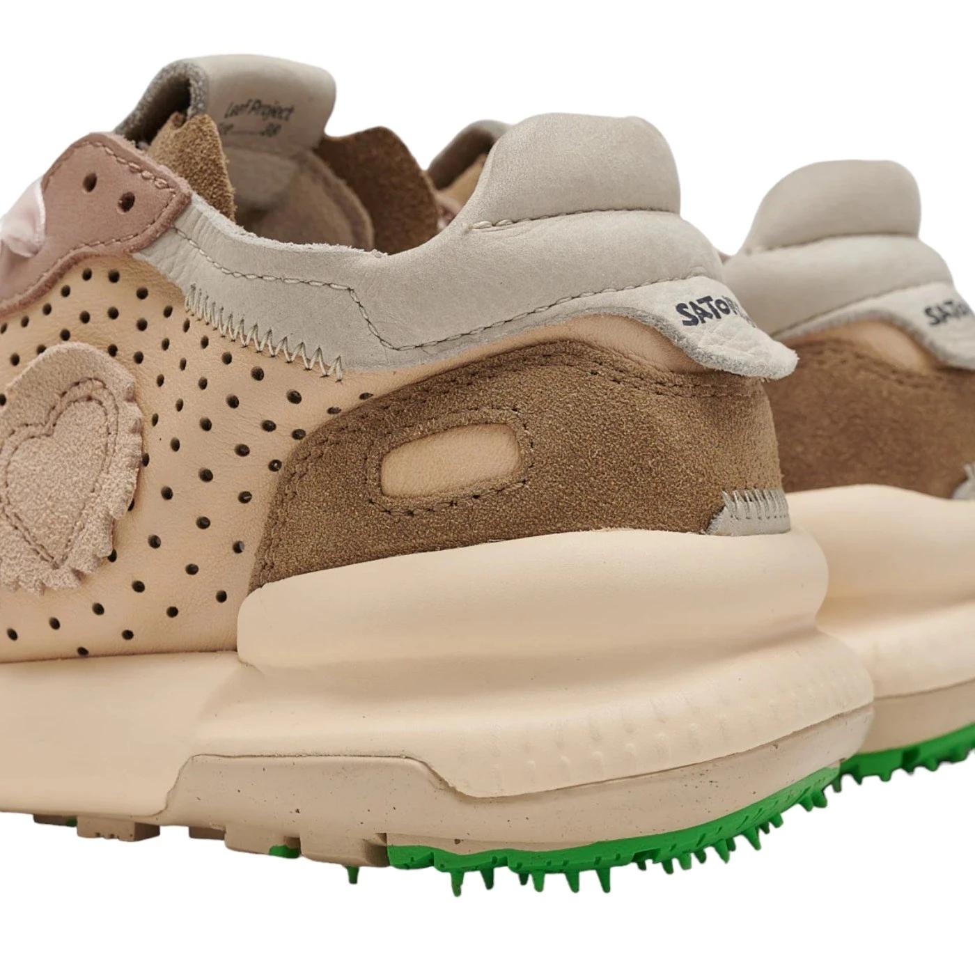 Satorisan Chacrona Laser Premium sneaker donna pelle traforata color rosa 