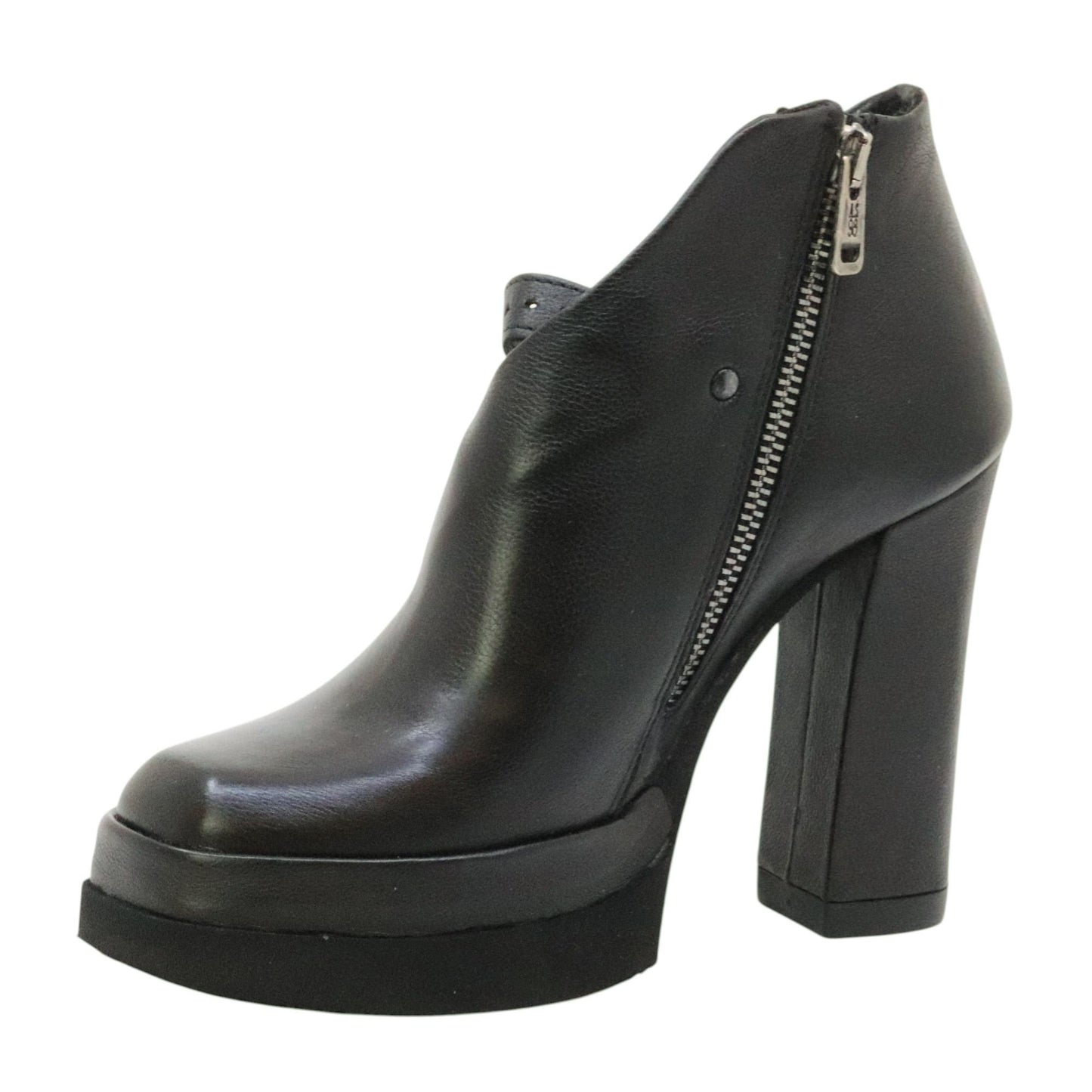 AS98 A53125 scarpa donna in pelle nera 