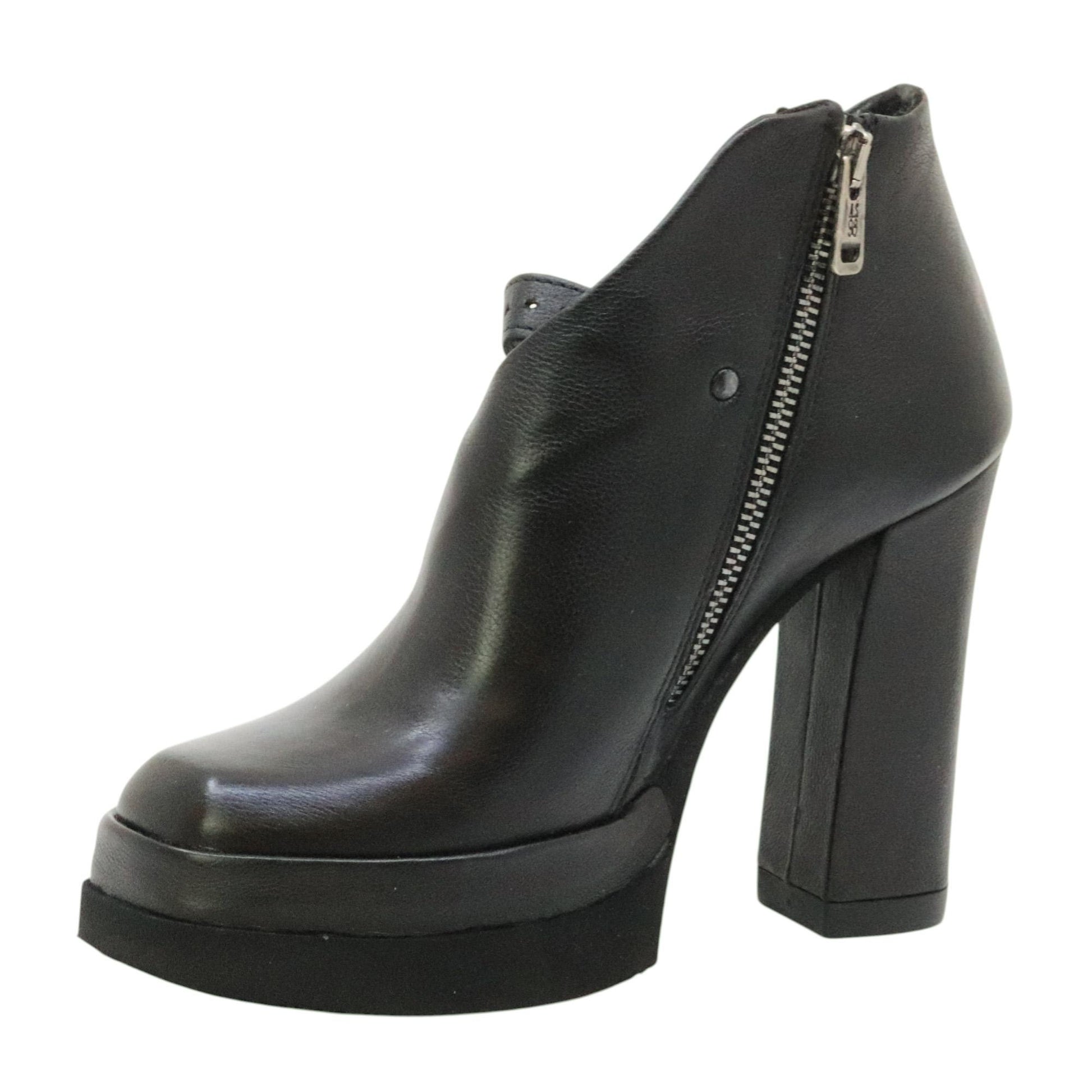 AS98 A53125 scarpa donna in pelle nera 