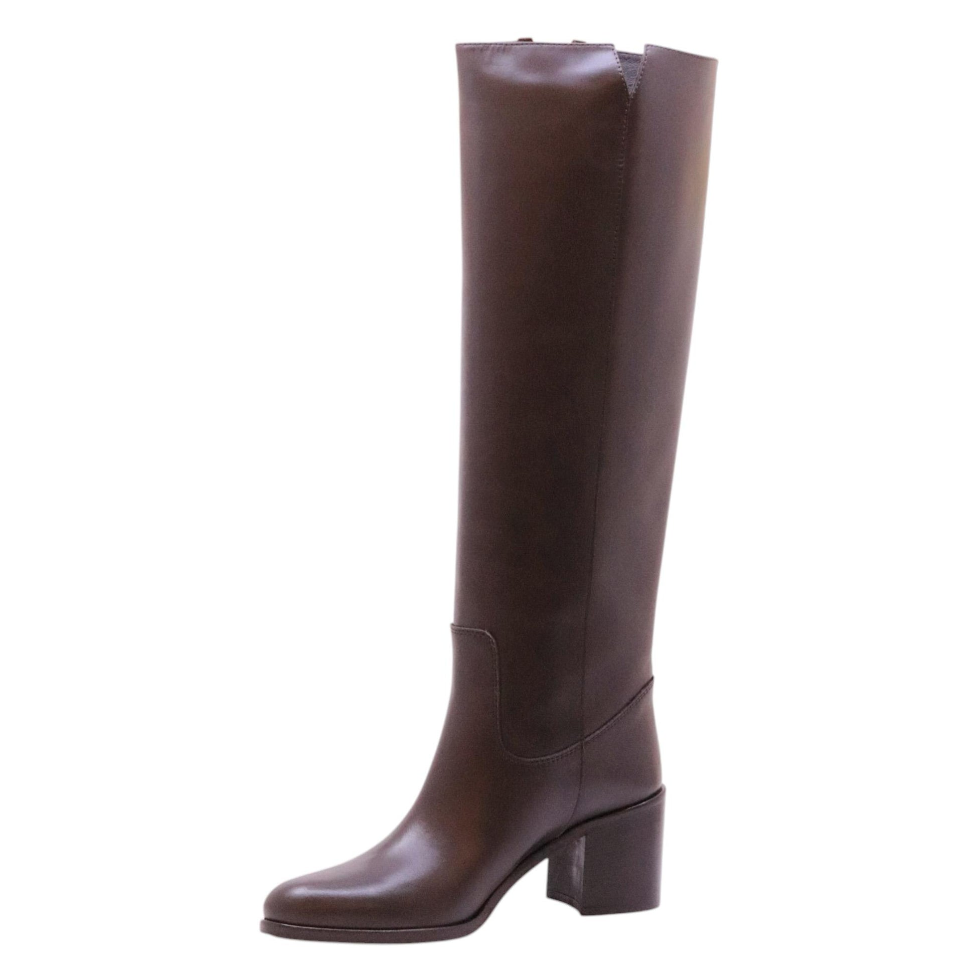 Stivale Via Roma 15 4041 in pelle marrone 