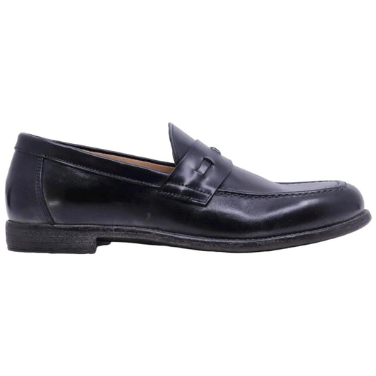 Mocassino uomo Moma 16402E in pelle nera 