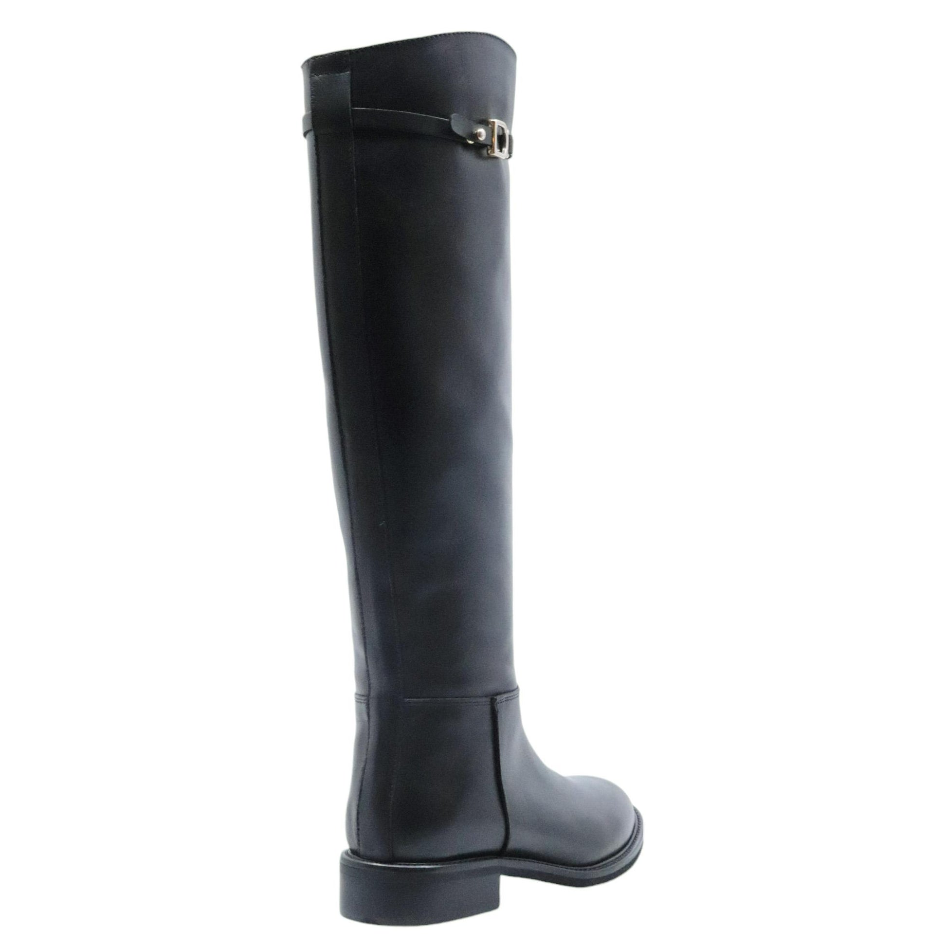 The Seller MW549 stivale donna in pelle nera 