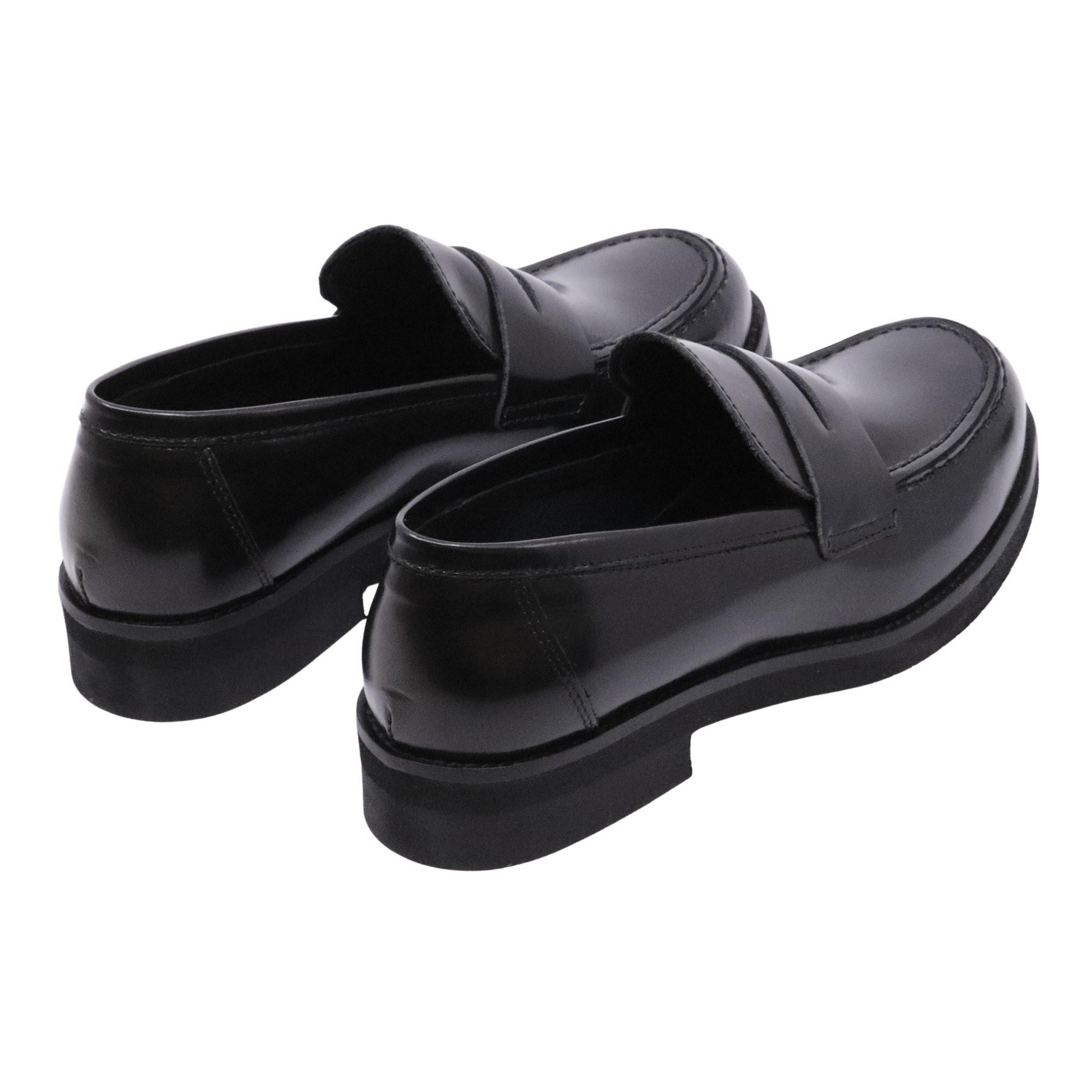 Mocassino donna Ranyé 250 in pelle spazzolata nera 