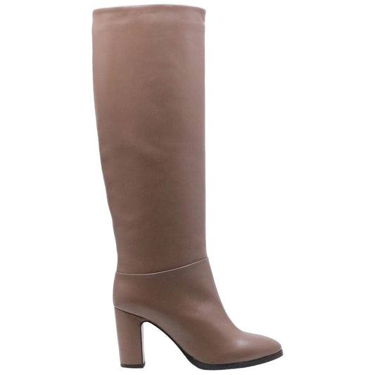 Stivale da donna The Seller LI300 da donna realizzato in pelle di colore fango 