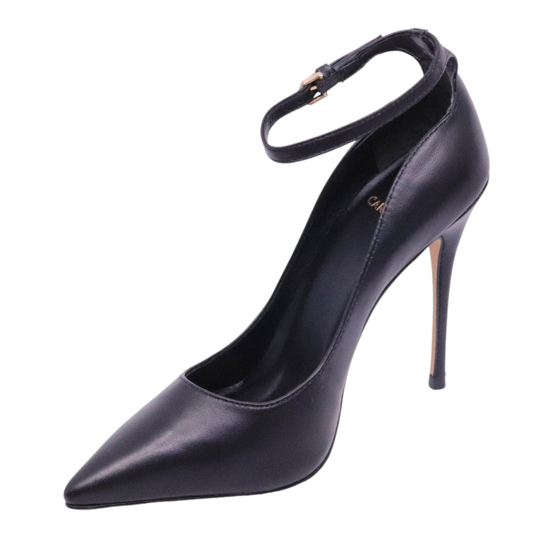 Décolleté donna Carrano in pelle di colore nero 