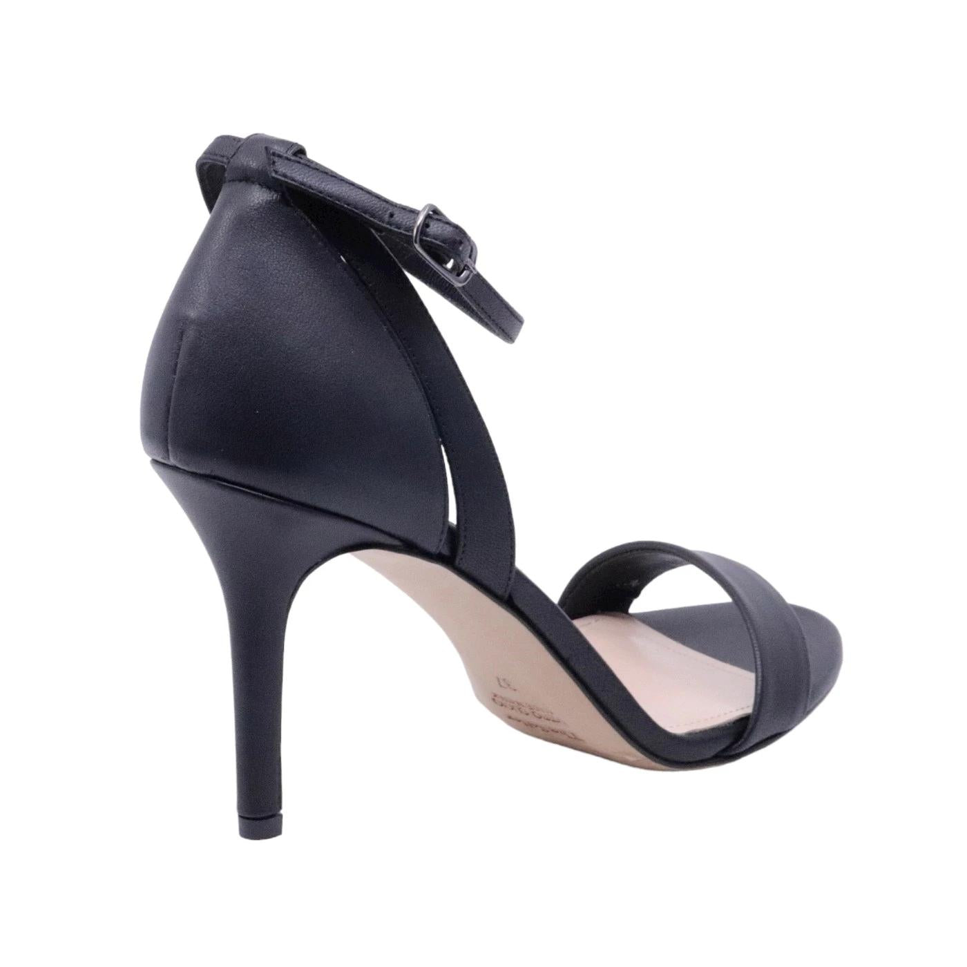 Sandalo The Seller RS119 da donna in pelle colore nero 