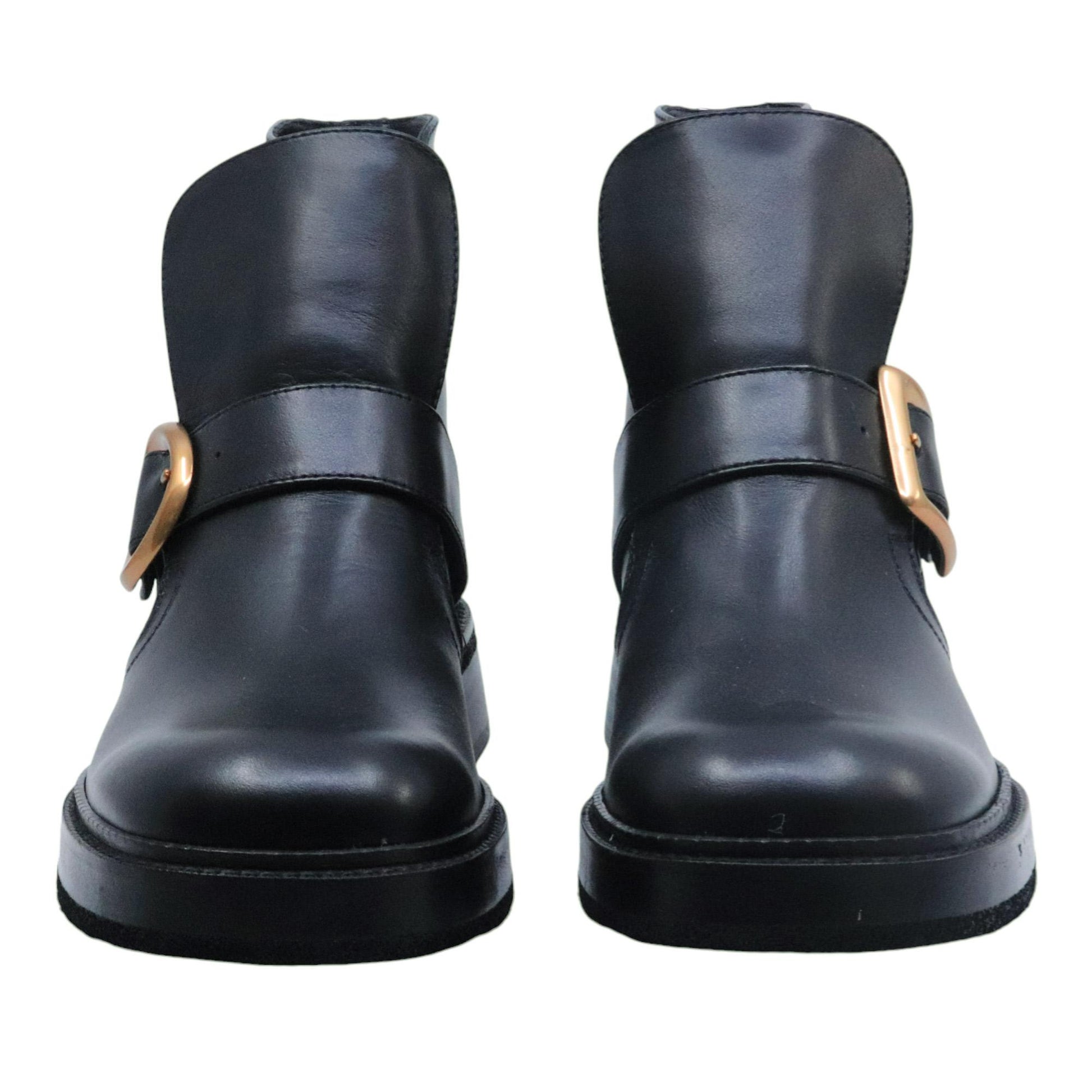 Ras 7857 stivaletto da donna in pelle nera 