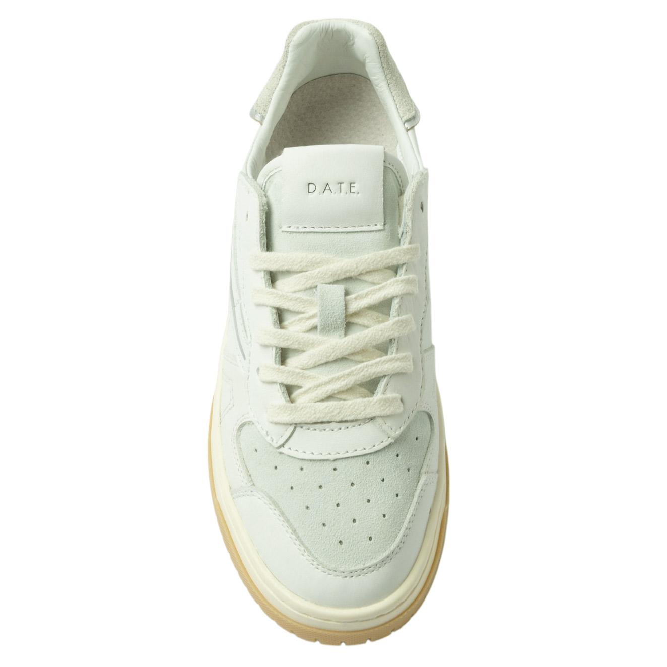 DATE Torneo Pure Calf White TP CA WH sneaker donna in pelle bianca 
