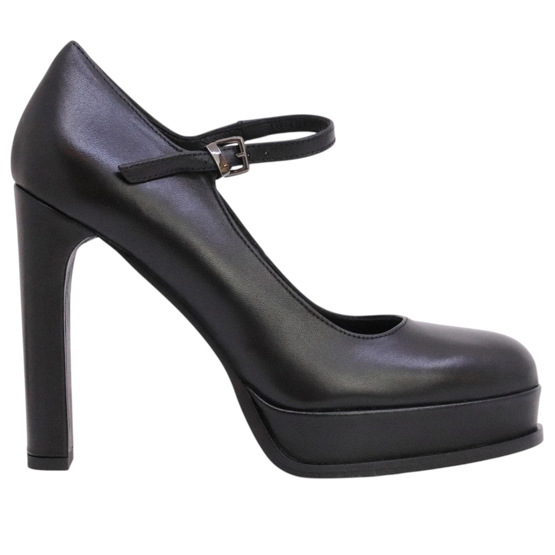 Chantal 1962 2811 décolleté donna in pelle nera 