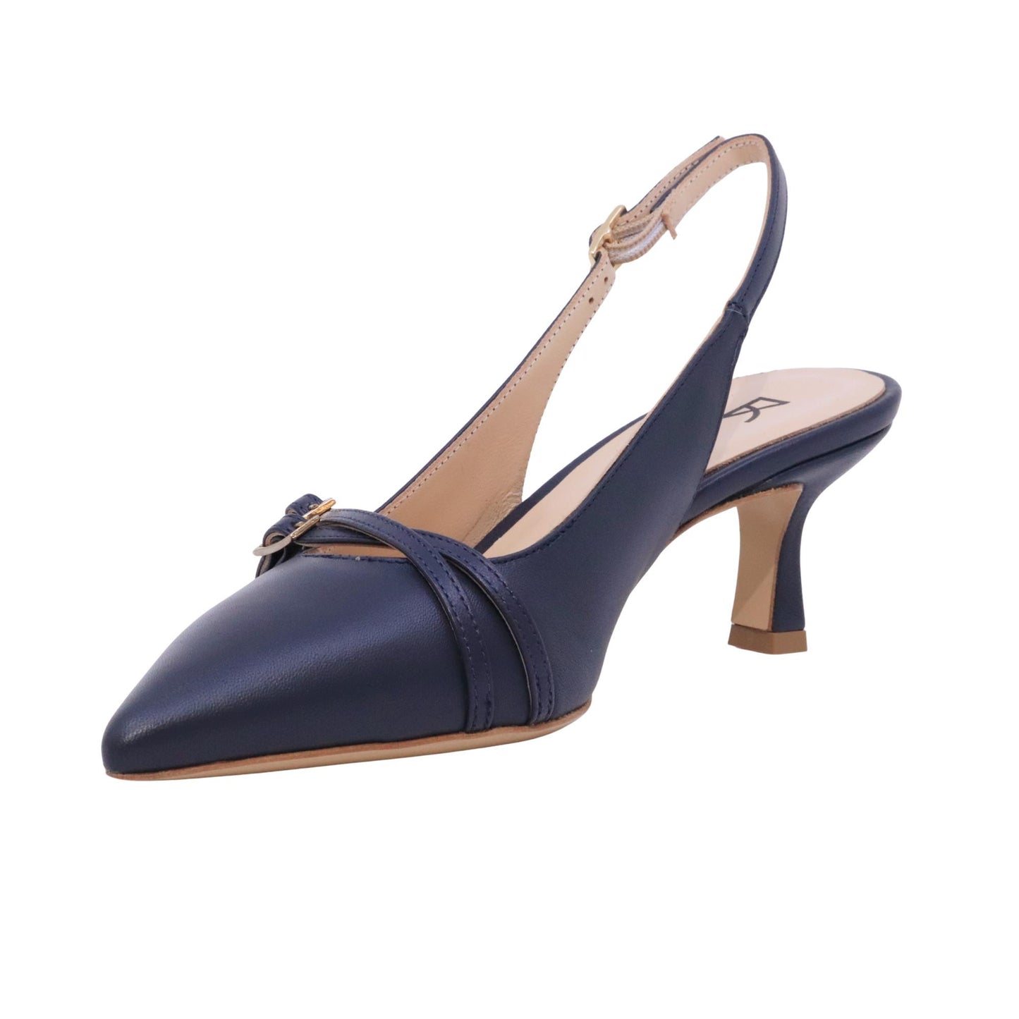 Fabio Rusconi slingback donna E-2565 Rosia in pelle navy 