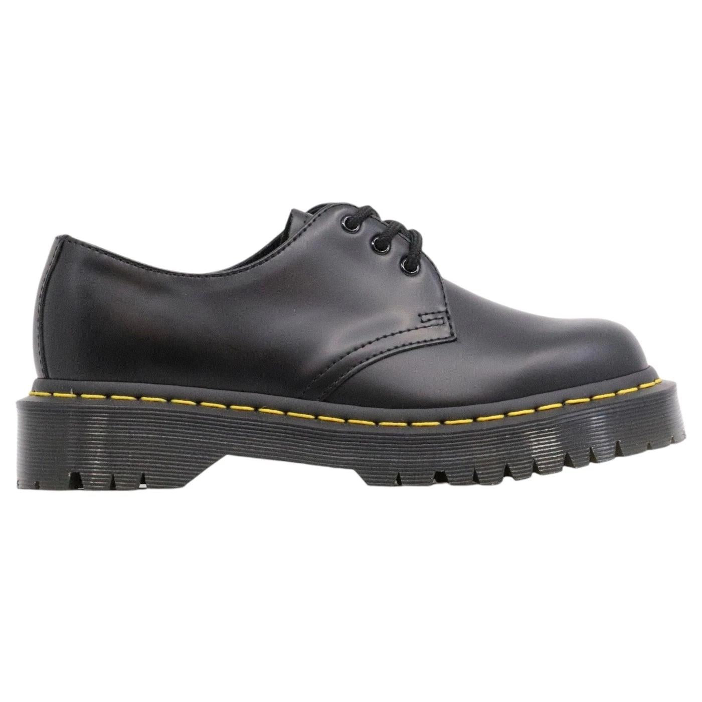 Scarpa allacciata Dr. Martens 1461 da donna realizzata in pelle nera 1461-BEX-BLACKSMBLACK DR MARTENS