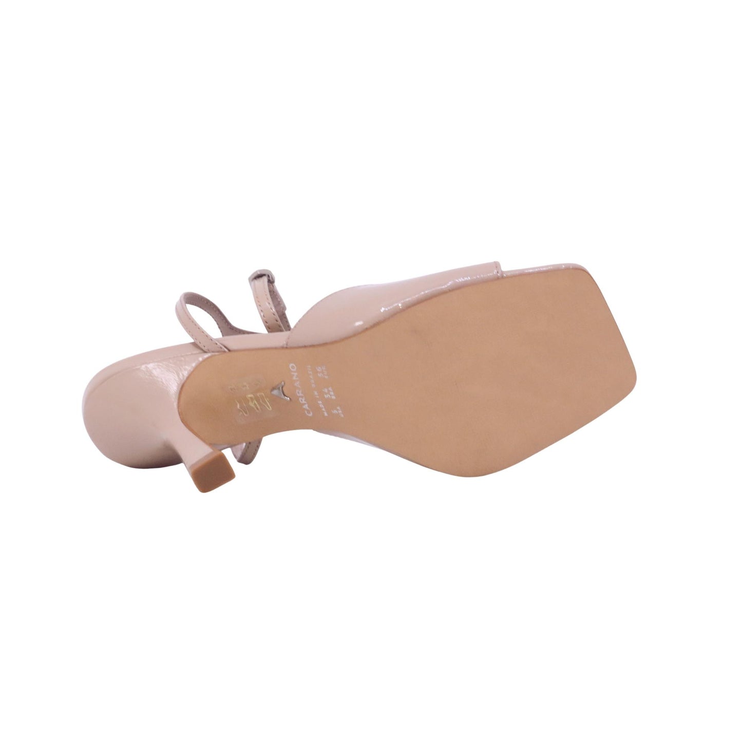 Carrano 274075 Verniz Show sandalo con tacco donna in pelle verniciata nude 