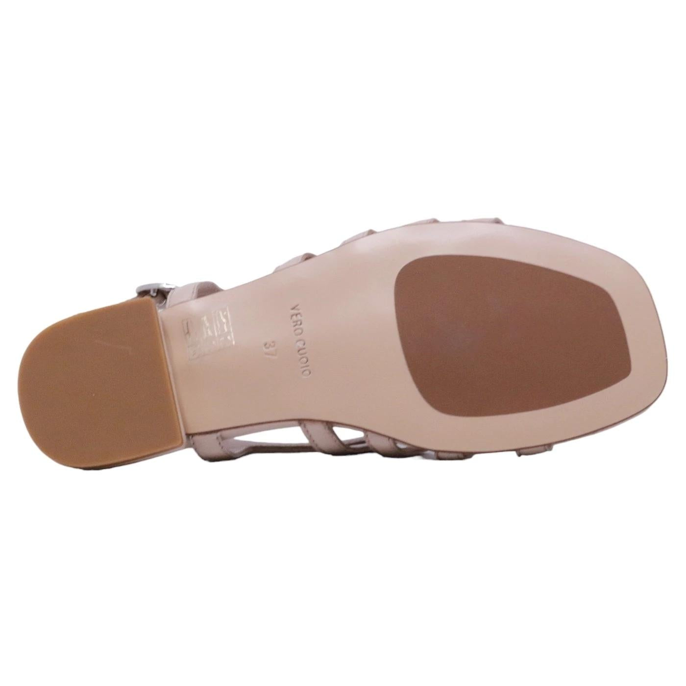 Sandalo donna Triver Flight 566 in pelle nude 