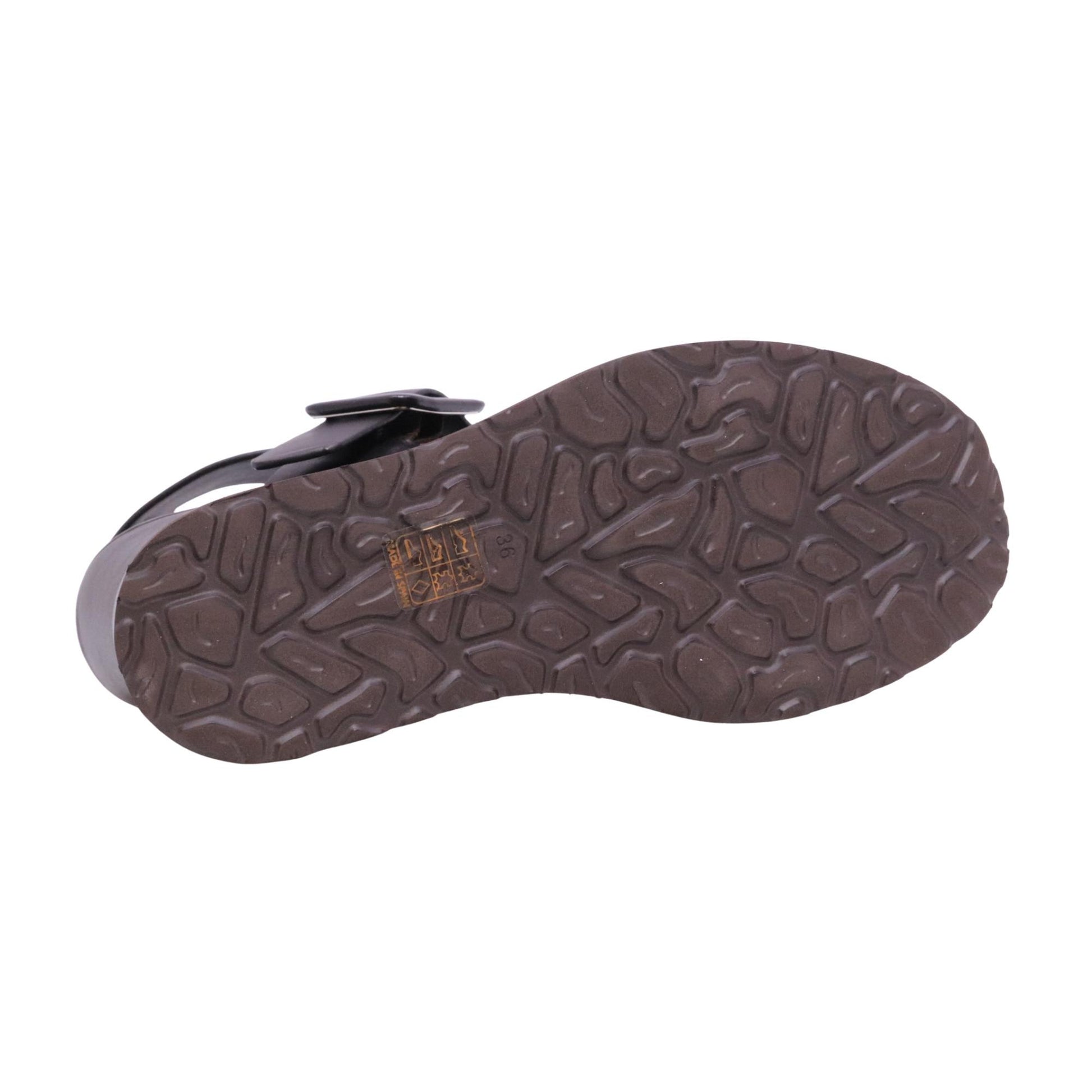 Paloma Barceló Tessa sandalo con zeppa in pelle marrone chocolate 