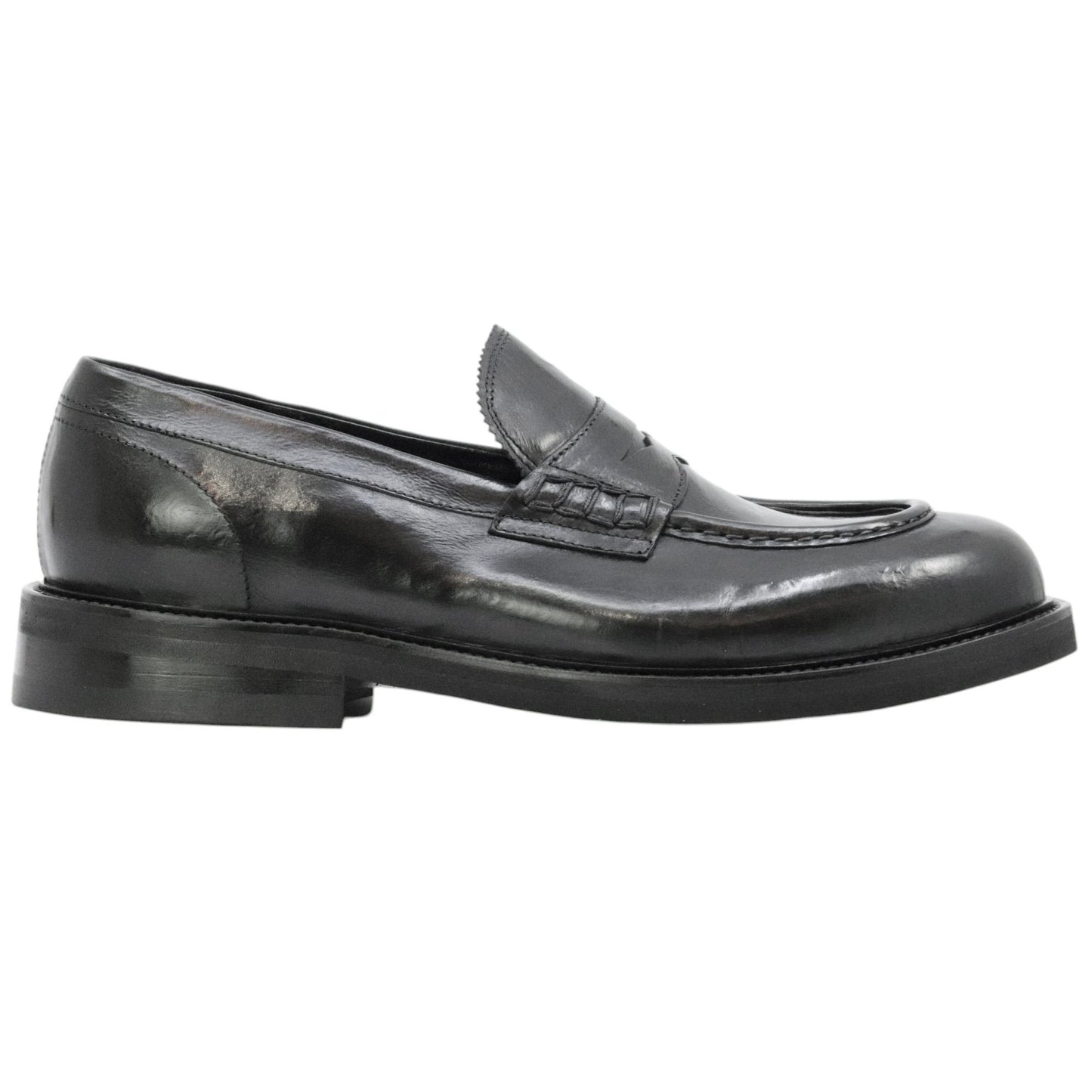 Ducanero 2760 mocassino uomo in pelle nera 