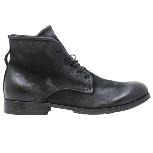 Stivaletto uomo A.S. 98 401201 in pelle nera martellata 