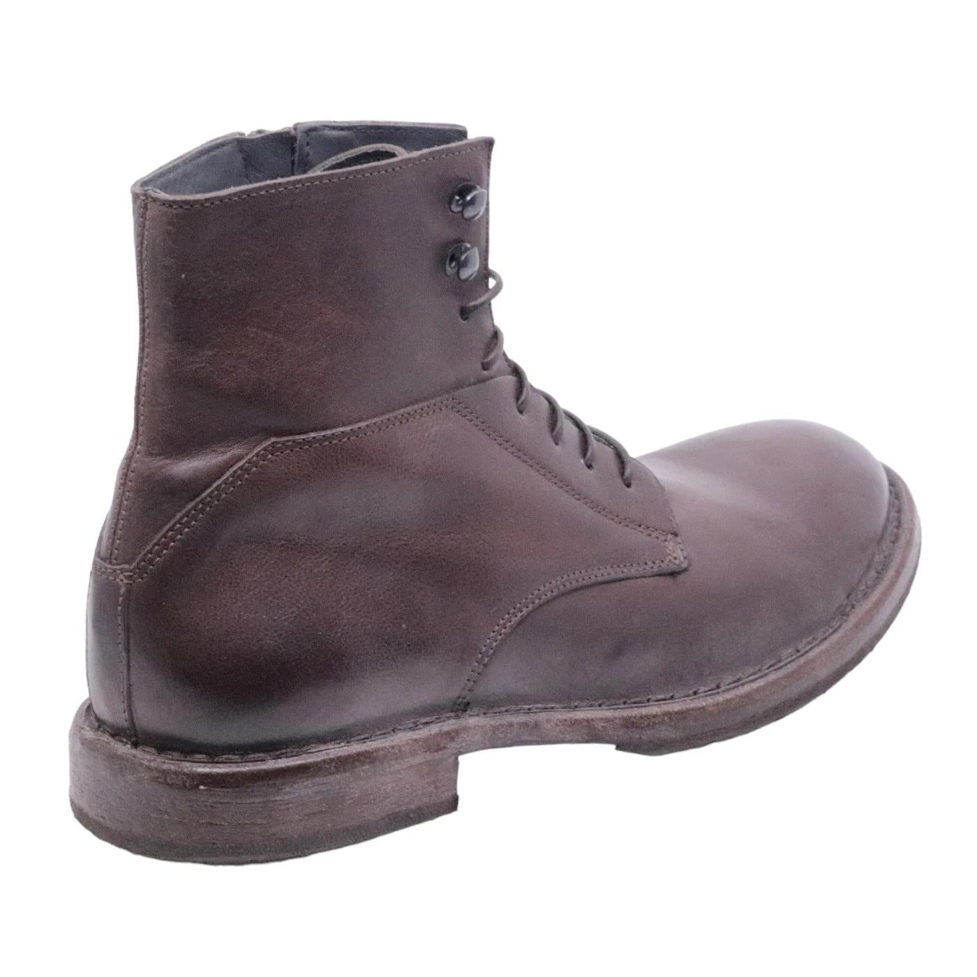 Stivaletto Moma 50308B CU da uomo in pelle marrone 