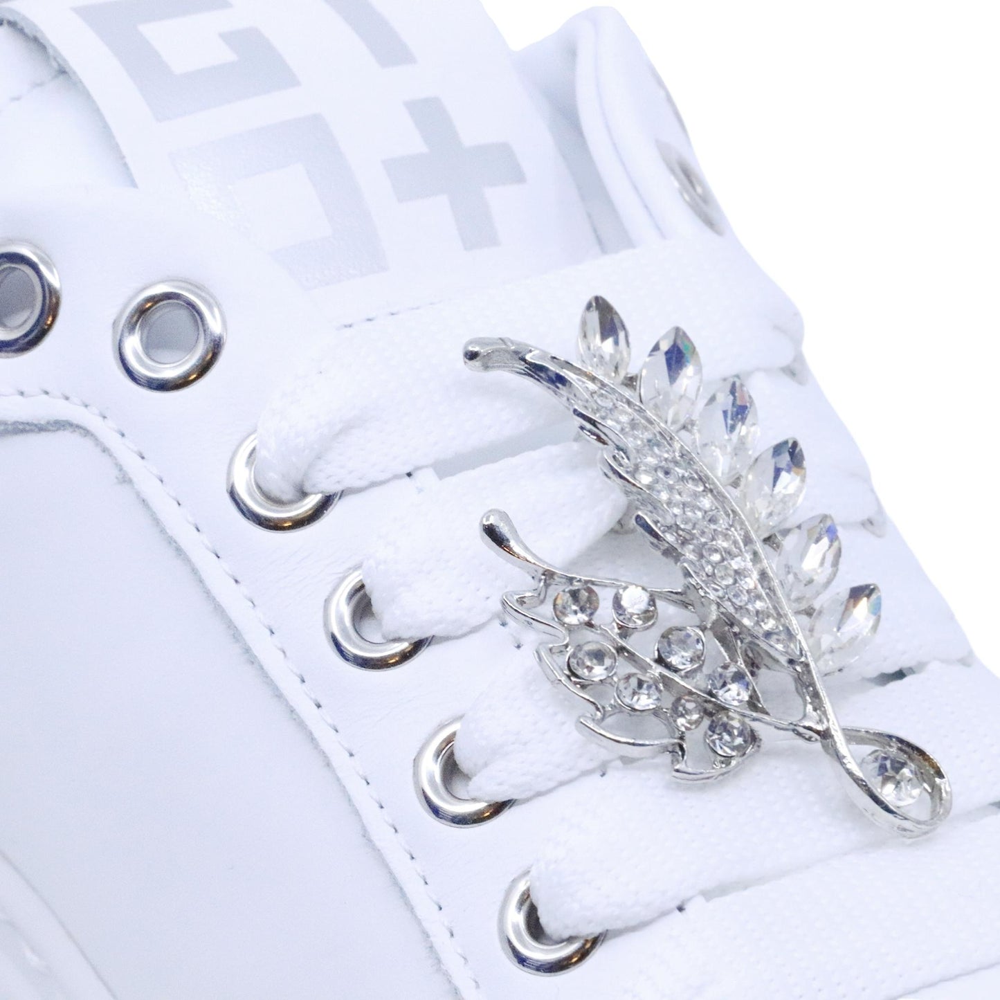 Sneaker donna Gio+ PIA266A in pelle bianca PIA266A-COMBRANDYWHITE/SILVER GIO+