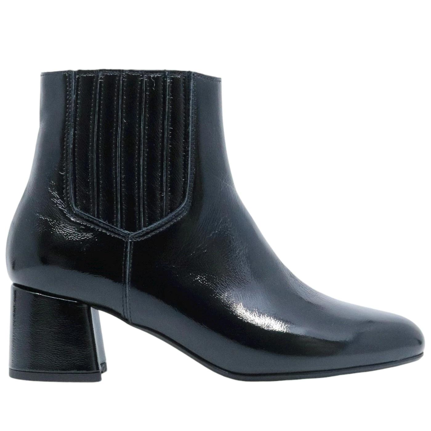 Stivaletto donna Anna F 9939 in naplak nero 
