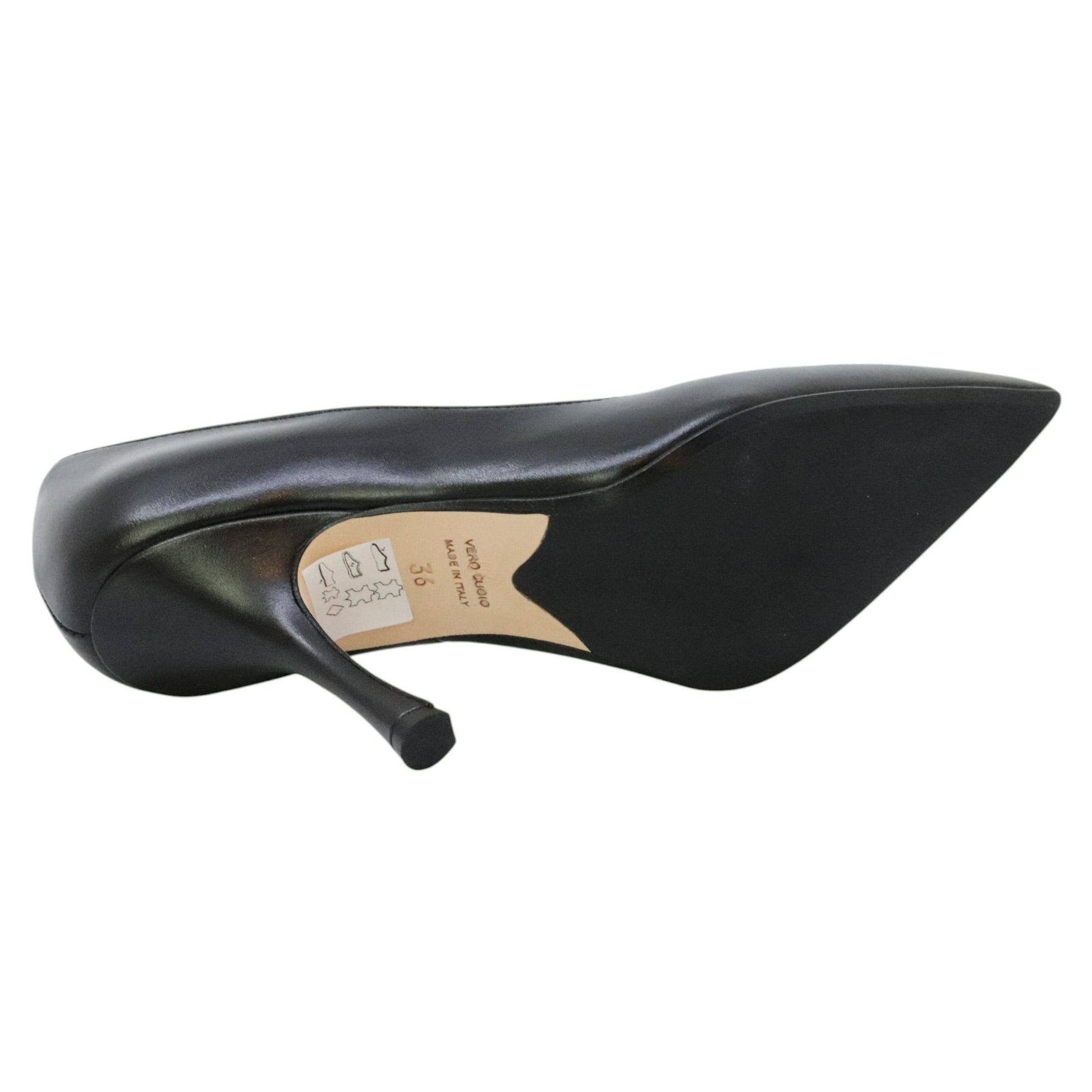 Anna F 1905 décolleté donna in pelle nera 