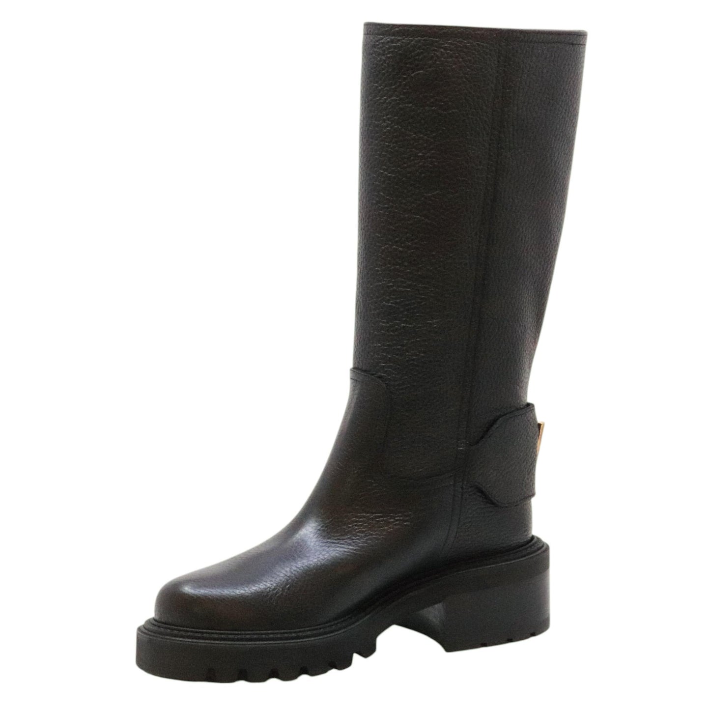 Via Roma 15 4496 stivale donna in pelle martellata nera 
