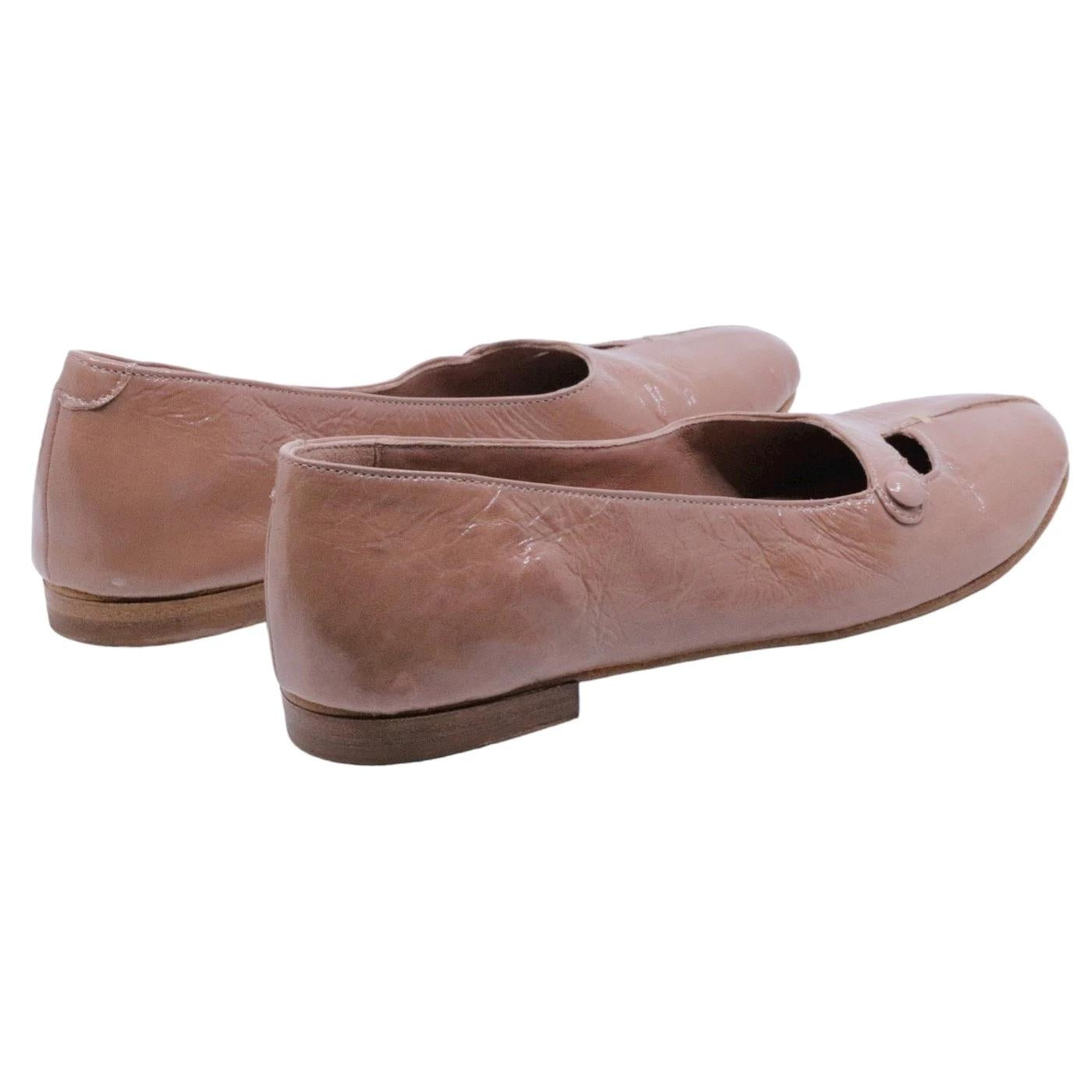 Ballerina donna Kudetà 414500 in pelle tortora in vernice 