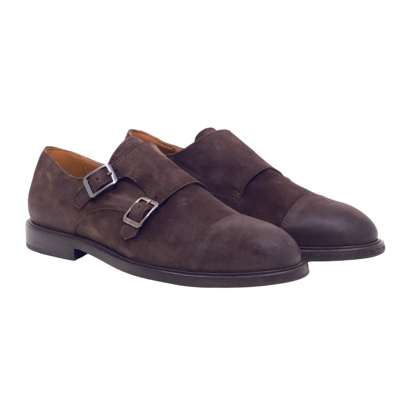 Ducanero 2980 Water scarpa doppia fibbia uomo in camoscio testa di moro 