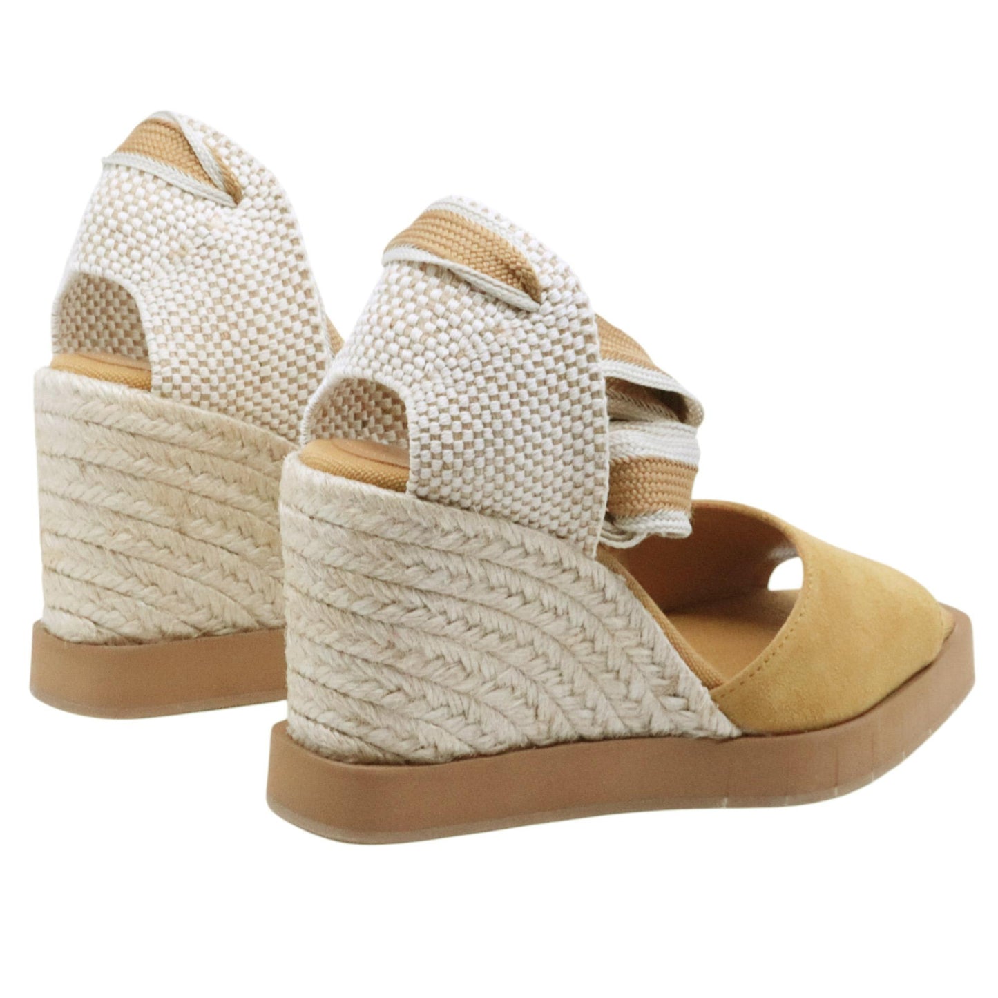 Sandalo zeppa Palomitas Hedera 27 4601 in camoscio cammello 