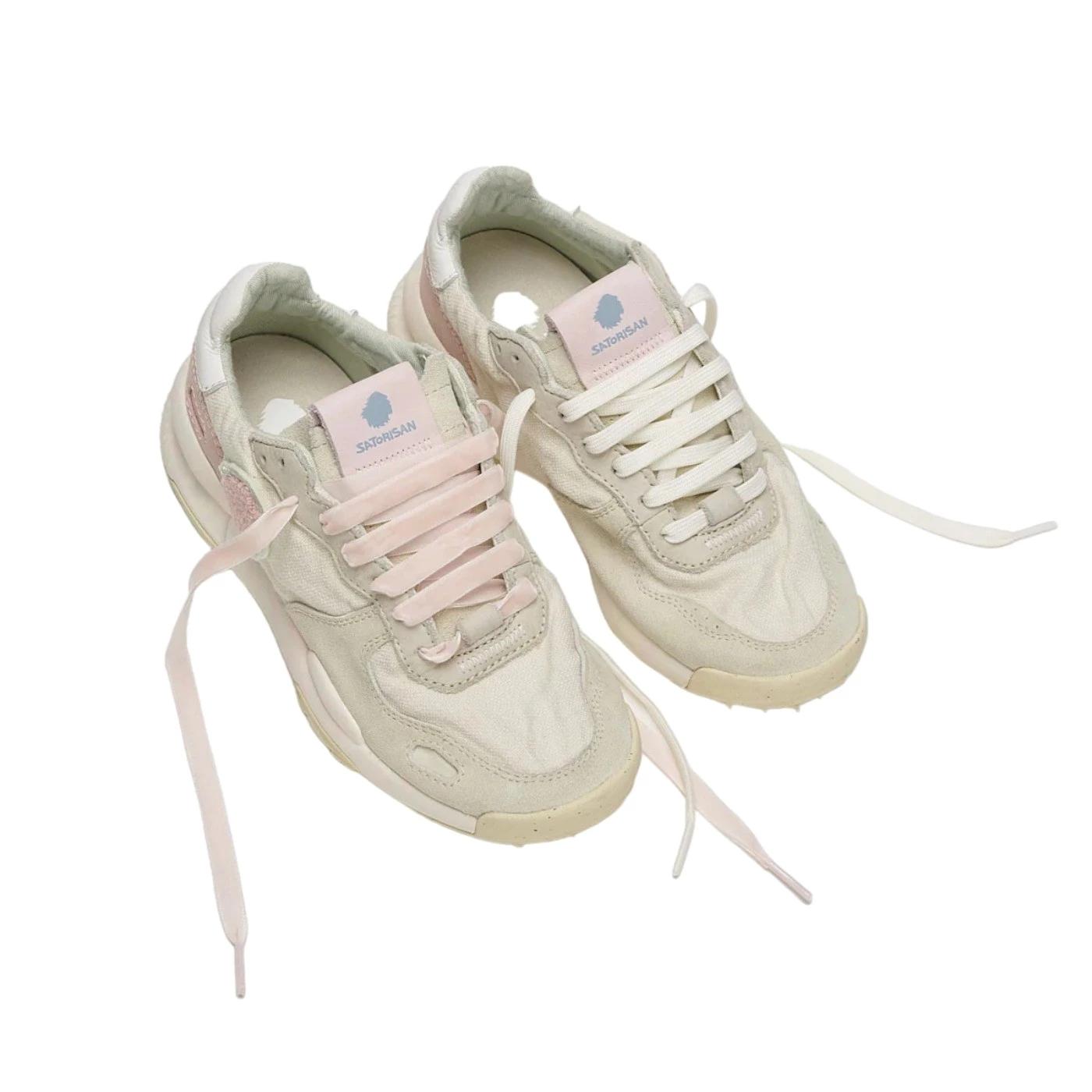 Satorisan Chacrona Linen sneaker donna in lino bianco 