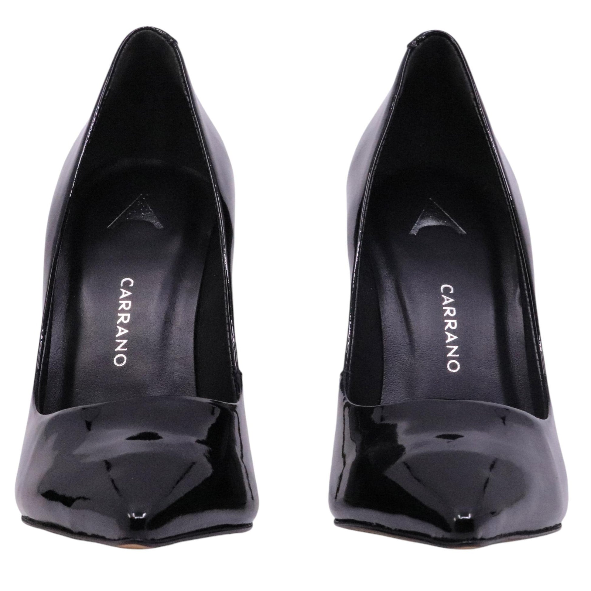 Décolleté donna Carrano in pelle vernice di colore nero 