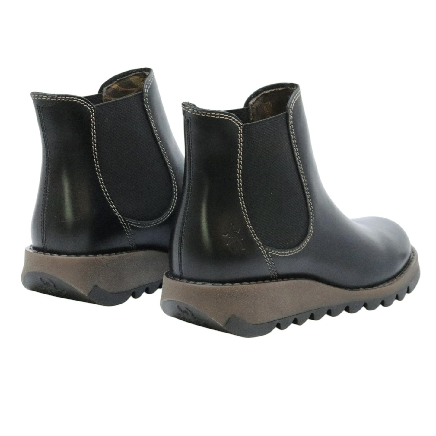 Fly London SALV stivaletto donna in pelle nera SALV-RUG-BLK42BLACK FLY LONDON