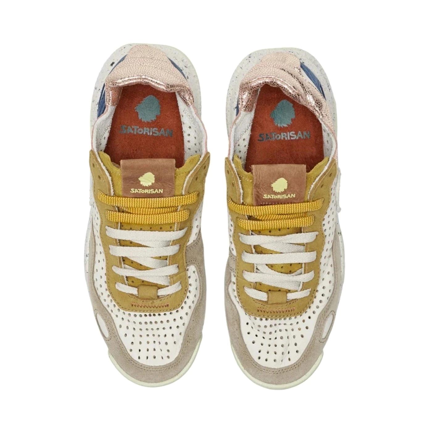 Satorisan Chacrona Laser Premium Multicolor 110073A06139 sneaker donna in pelle traforata grigio chiaro casual comfort 