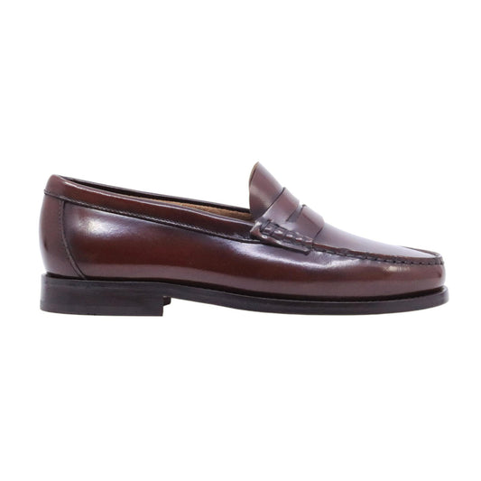 Saxone of Scotland Coll W 29 mocassino donna in pelle Burgundy Shiny 