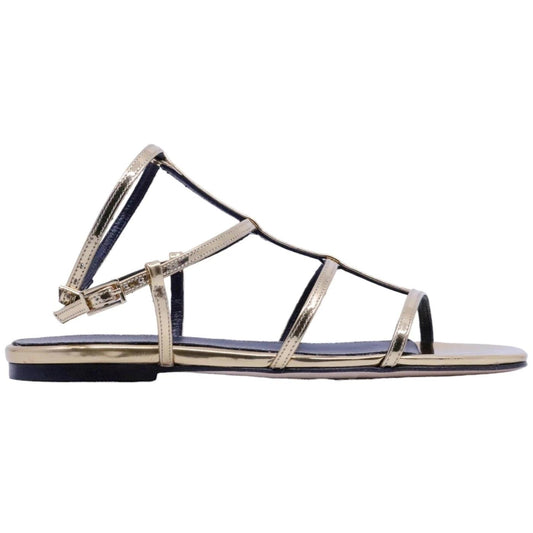 Sandalo basso The Seller PE901 specchiato oro 