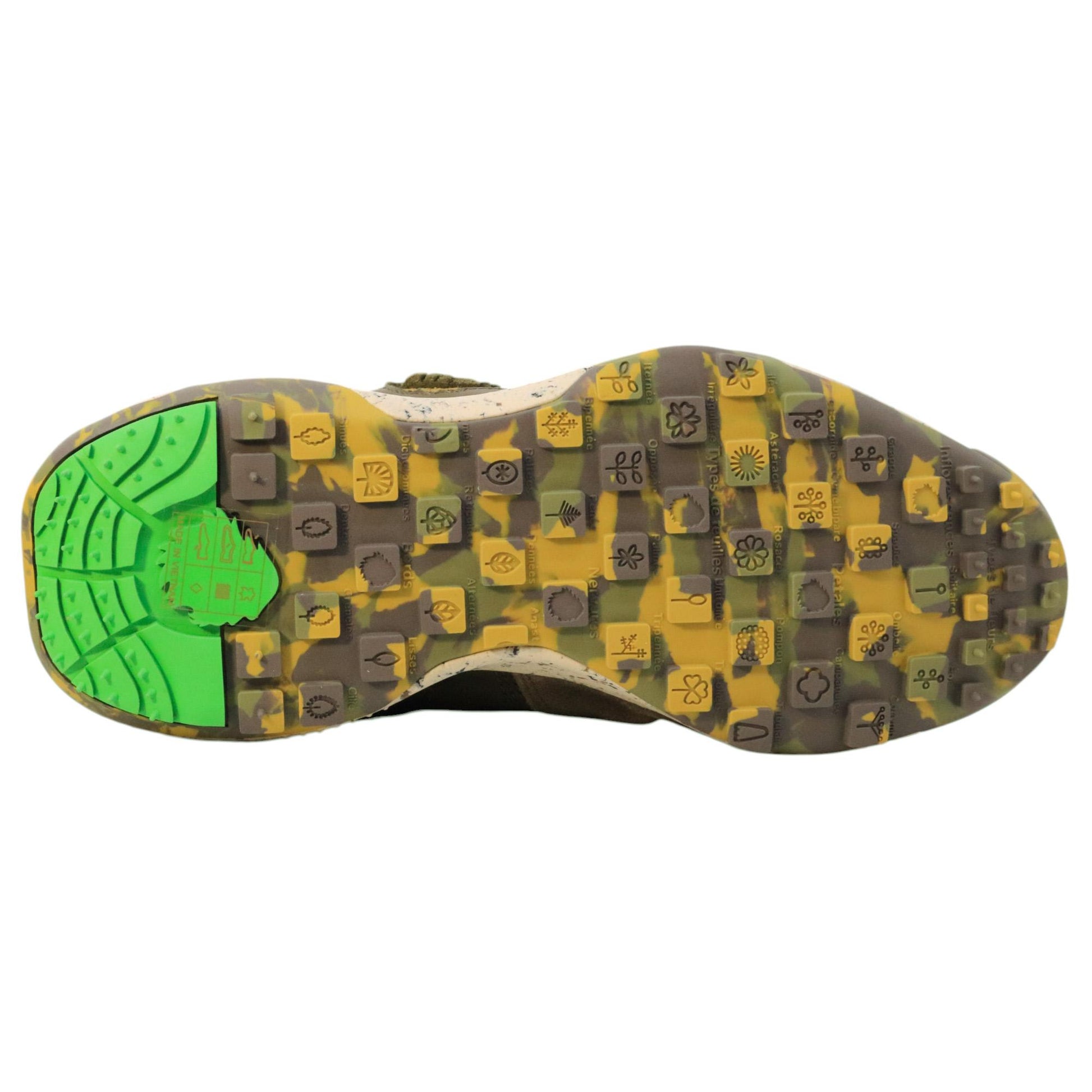 Satorisan Chacrona Pull Up Swamp sneaker uomo in pelle verde scuro 