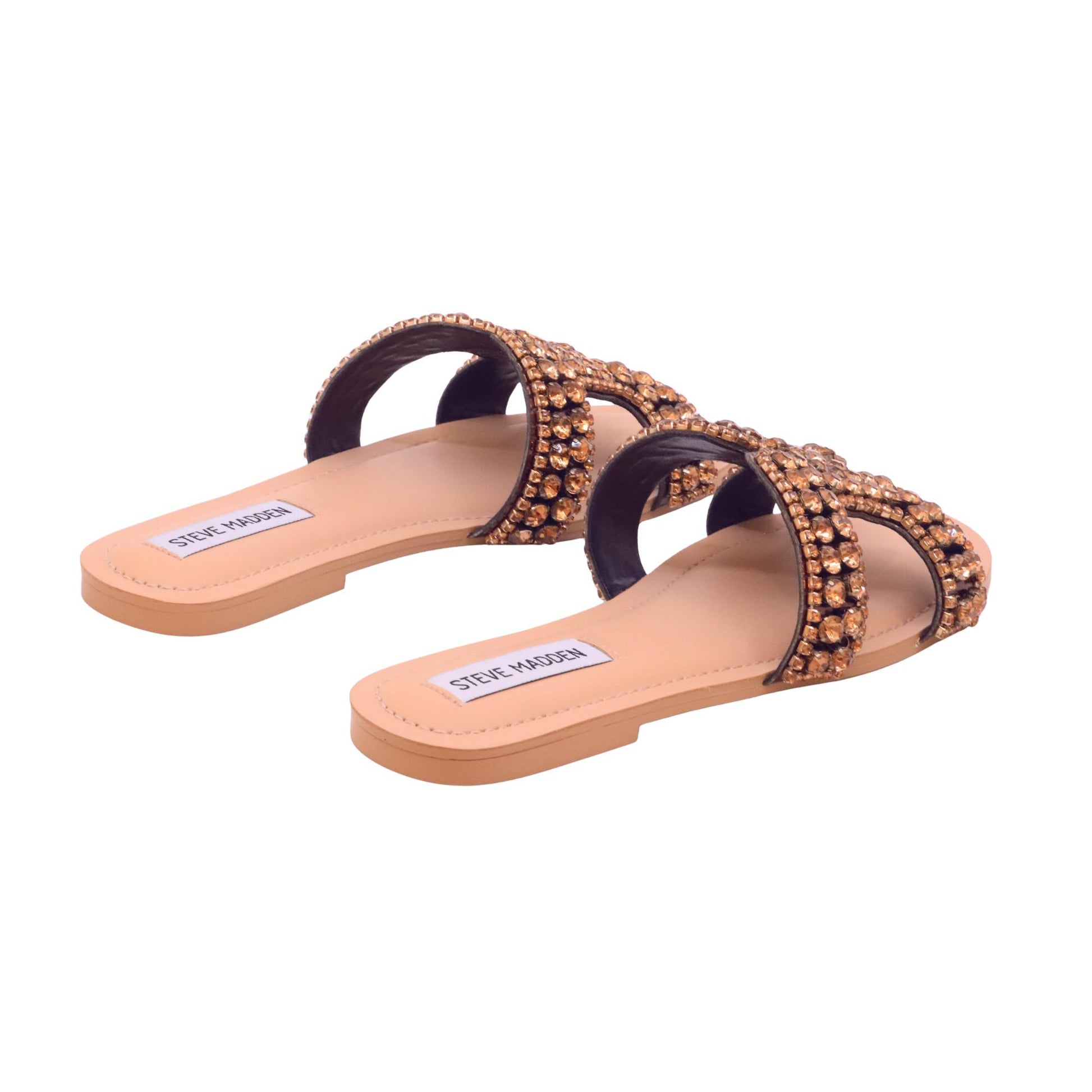 Steve Madden Zaira sandalo donna in materiale sintetico color bronzo 