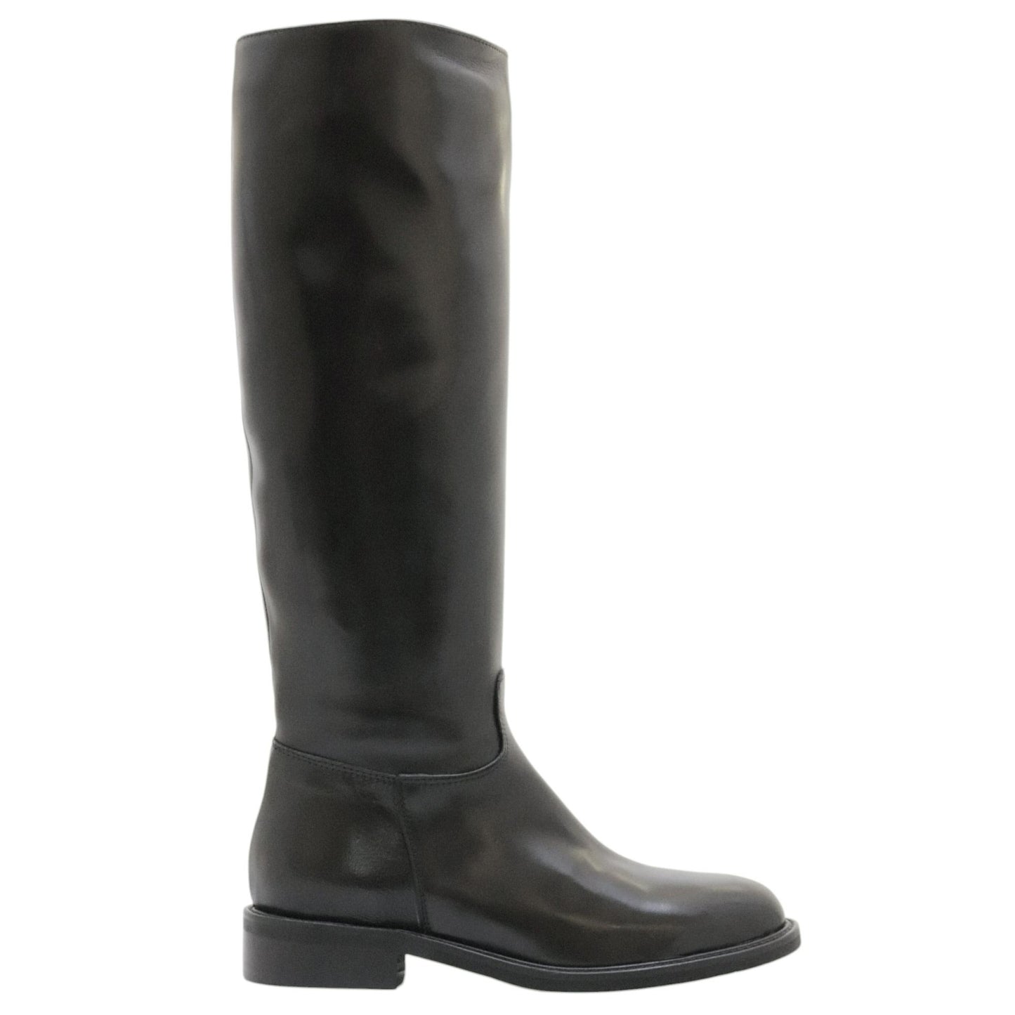 The Seller MW526 stivale donna in pelle nera 