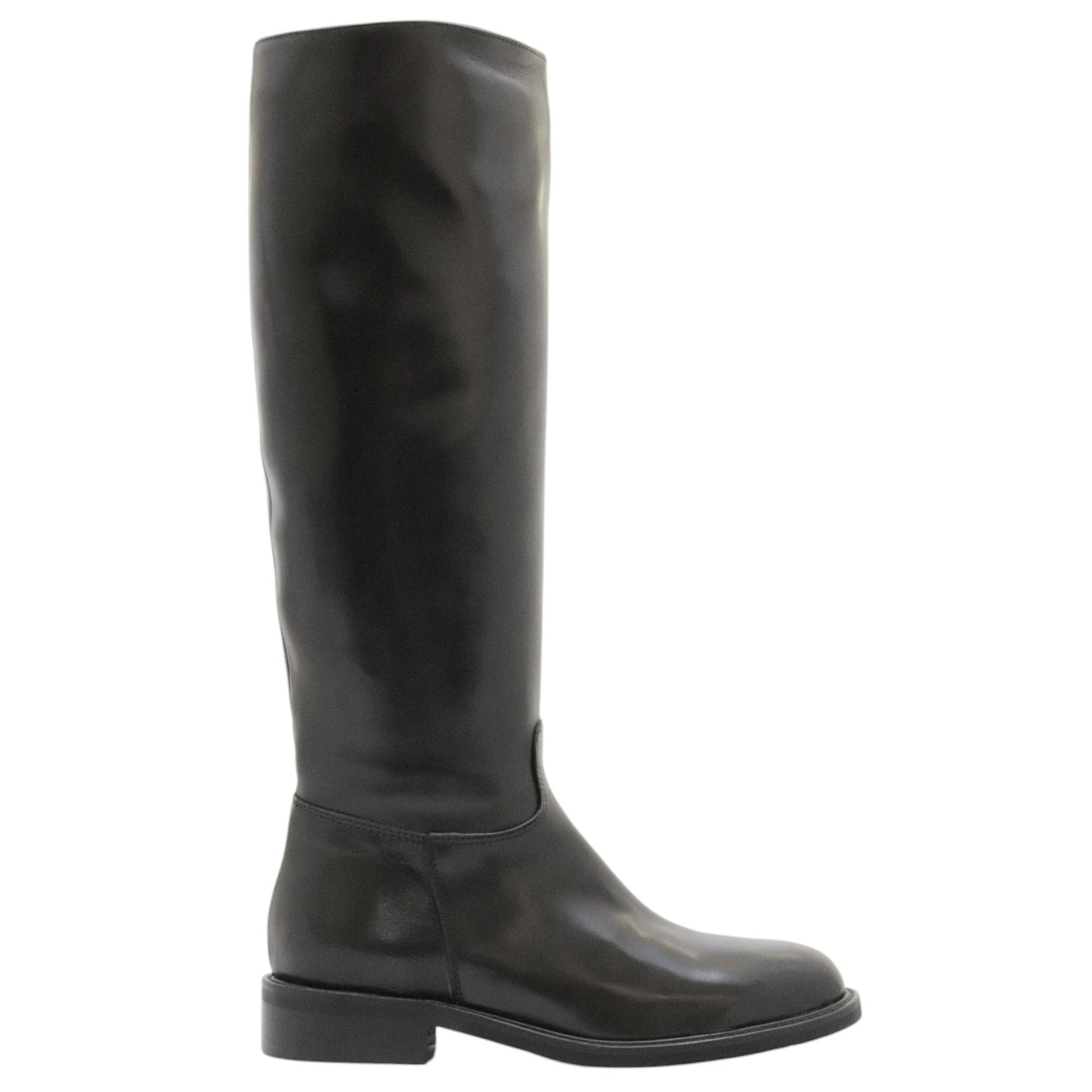 The Seller MW526 stivale donna in pelle nera 