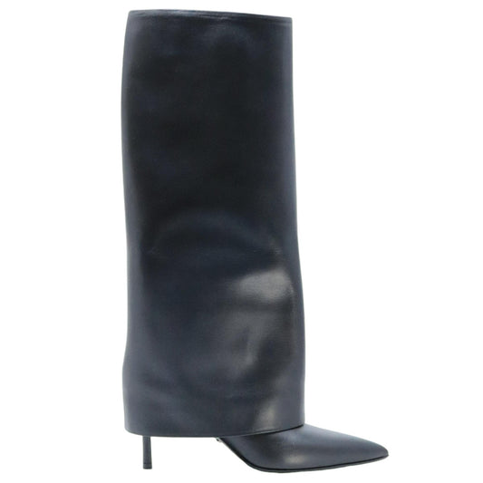 Stivale con ghetta Sergio Levantesi Gorizia in pelle nera 