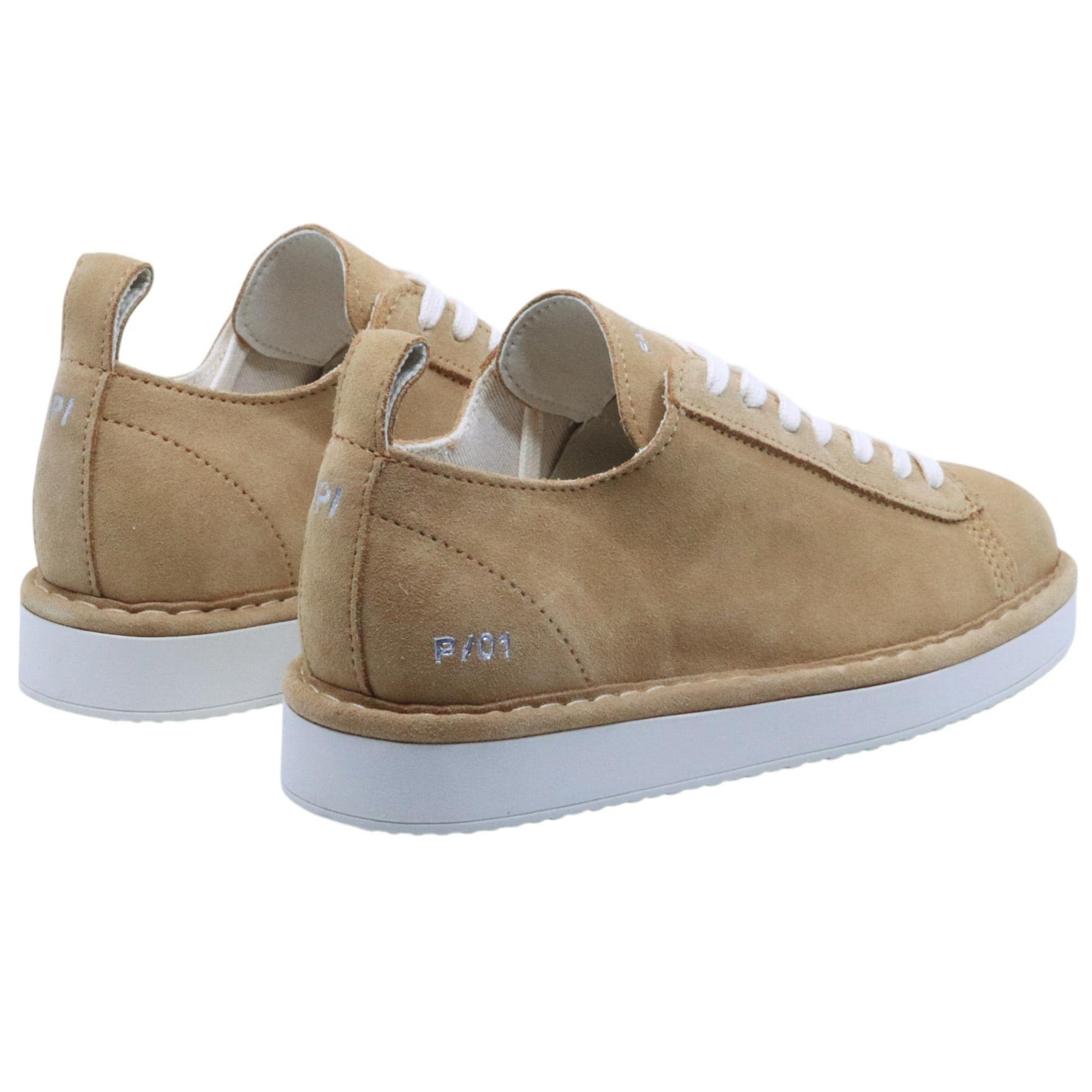 Sneaker donna Panchic P01 in camoscio champagne 