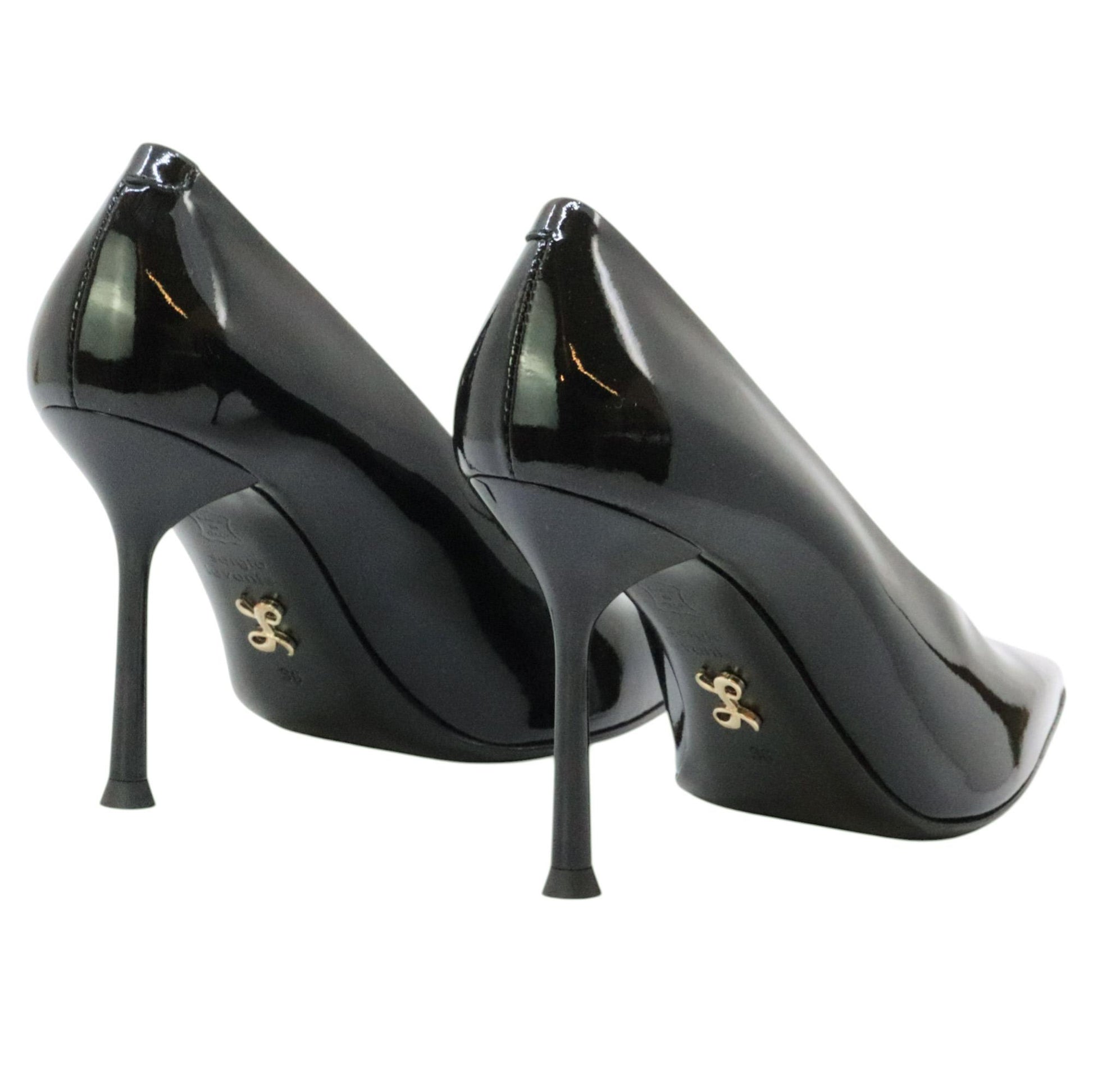 Sergio Levantesi Modern56 décolleté donna in pelle vernice nera 