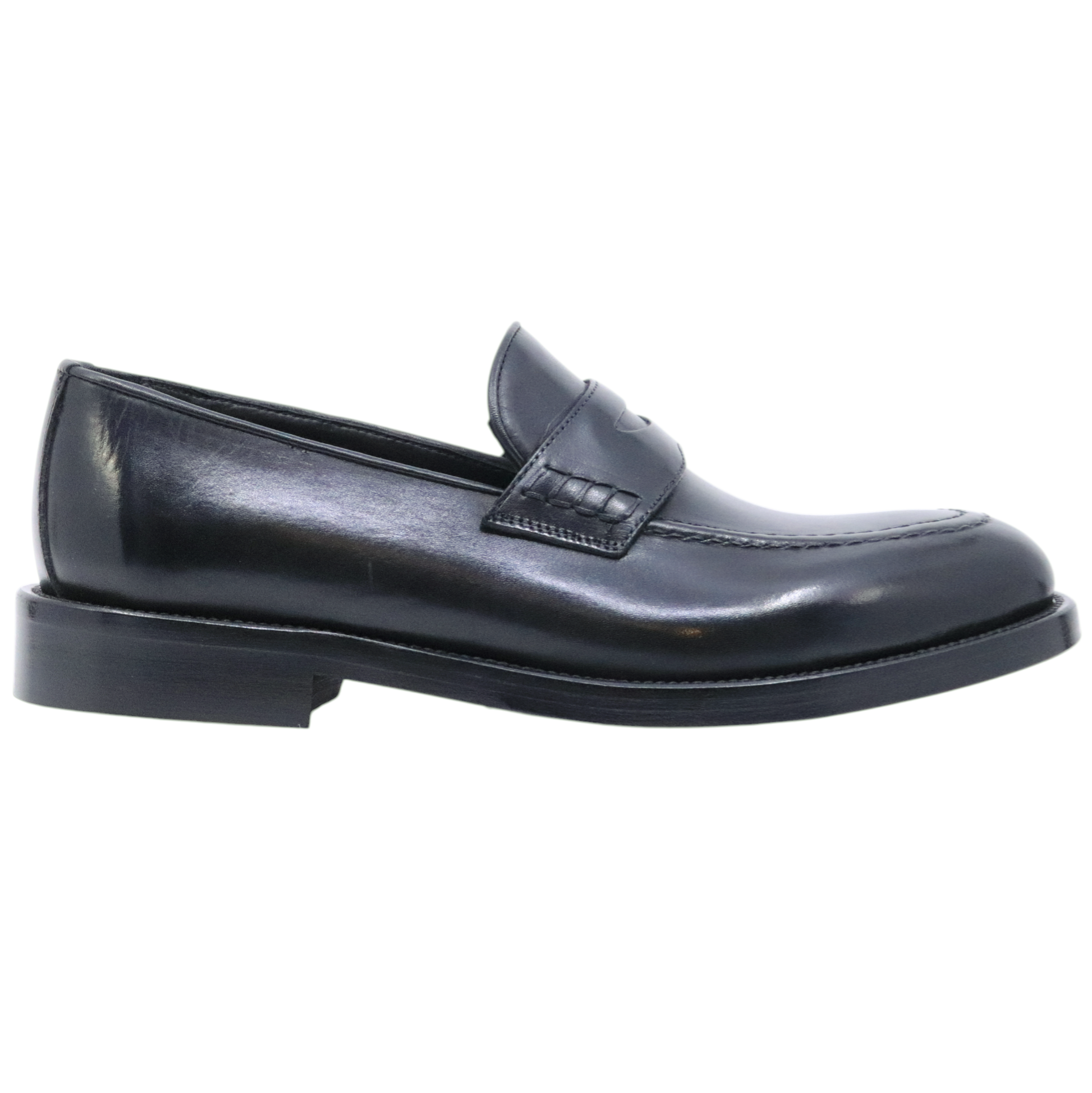 Mocassino uomo Crispiniano 3510 in pelle nera 3510CRUSTNERO CRISPINIANO
