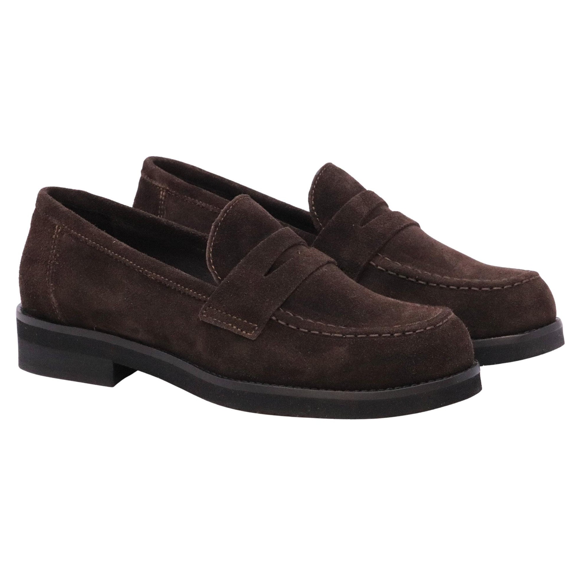 Mocassino donna Ranyé 250 in camoscio marrone 